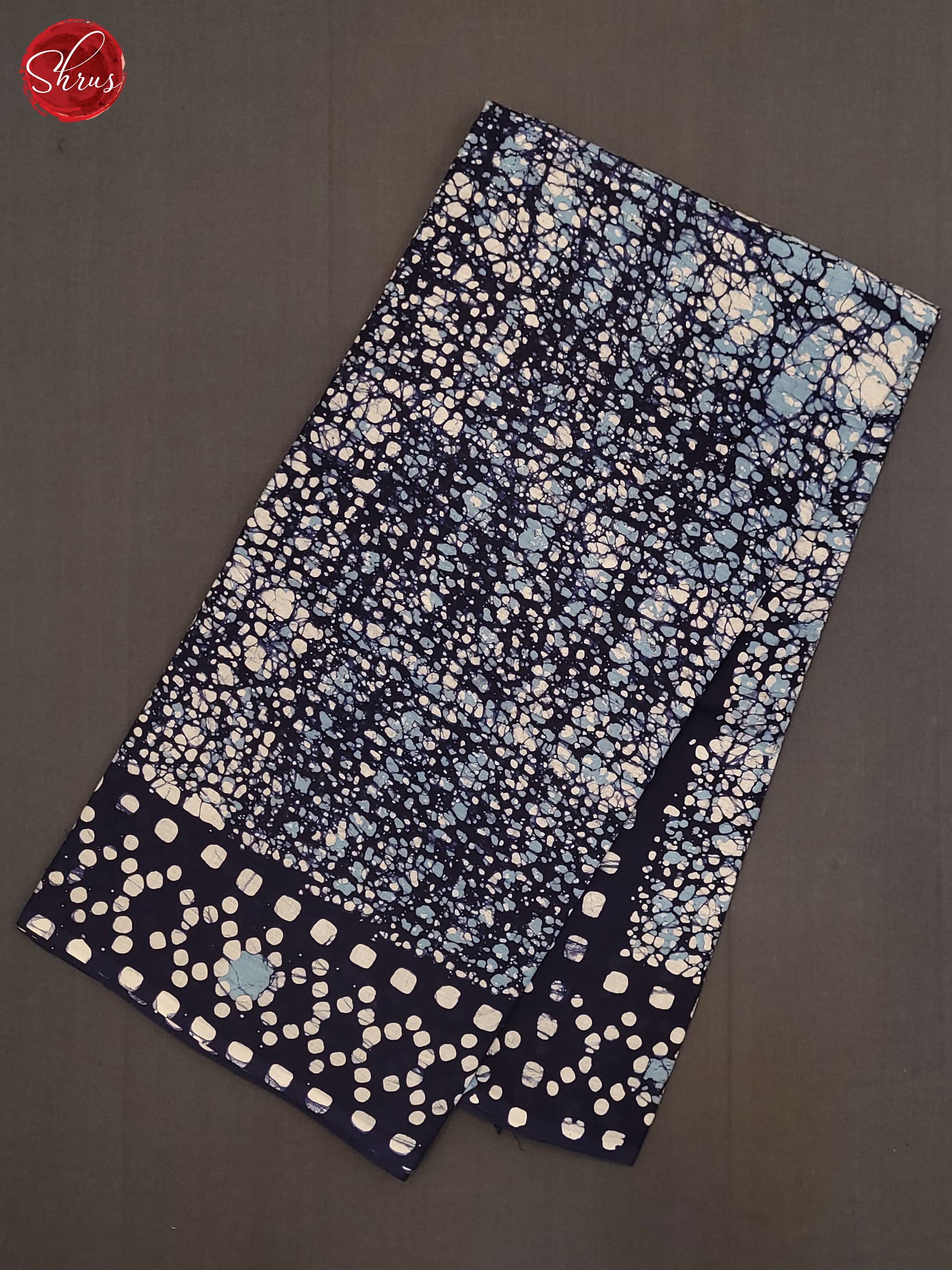 Dark Blue - Jaipur cotton Saree - Shop on ShrusEternity.com