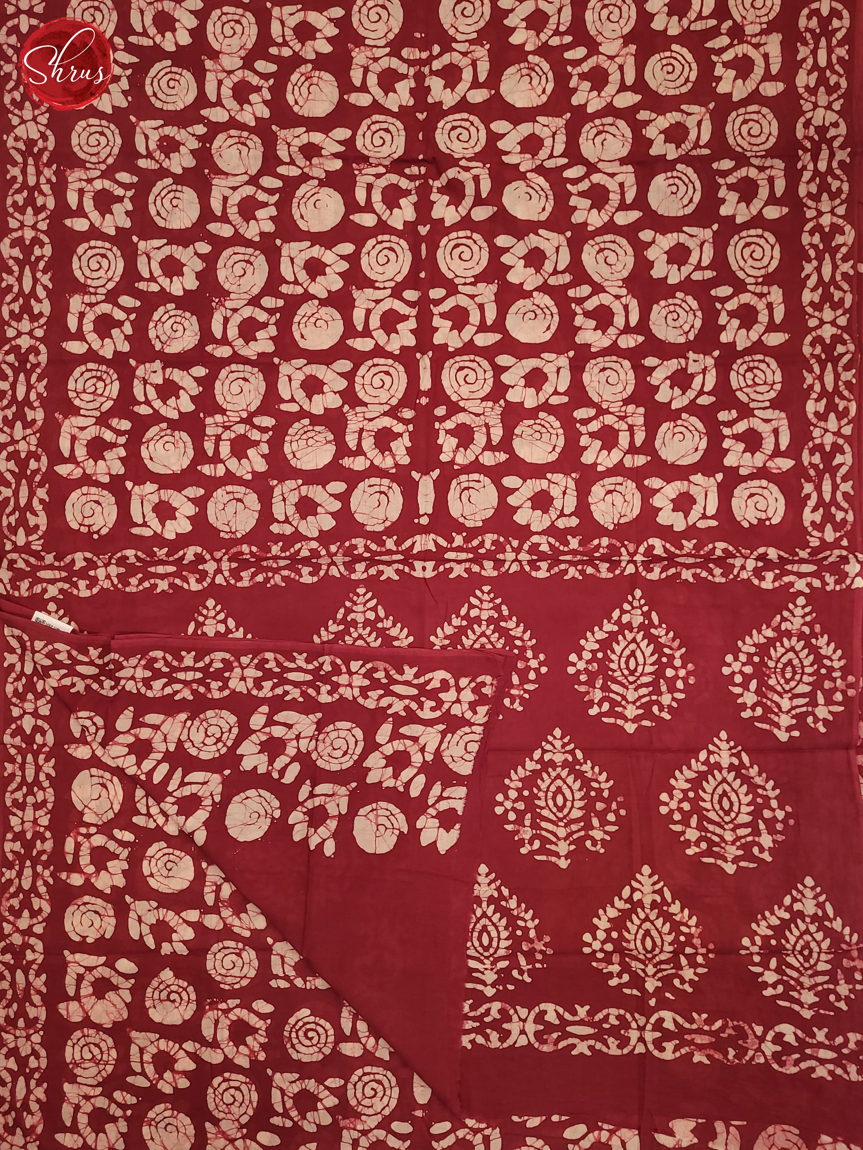 Majenta Pink(Single Tone) - Jaipur cotton Saree - Shop on ShrusEternity.com