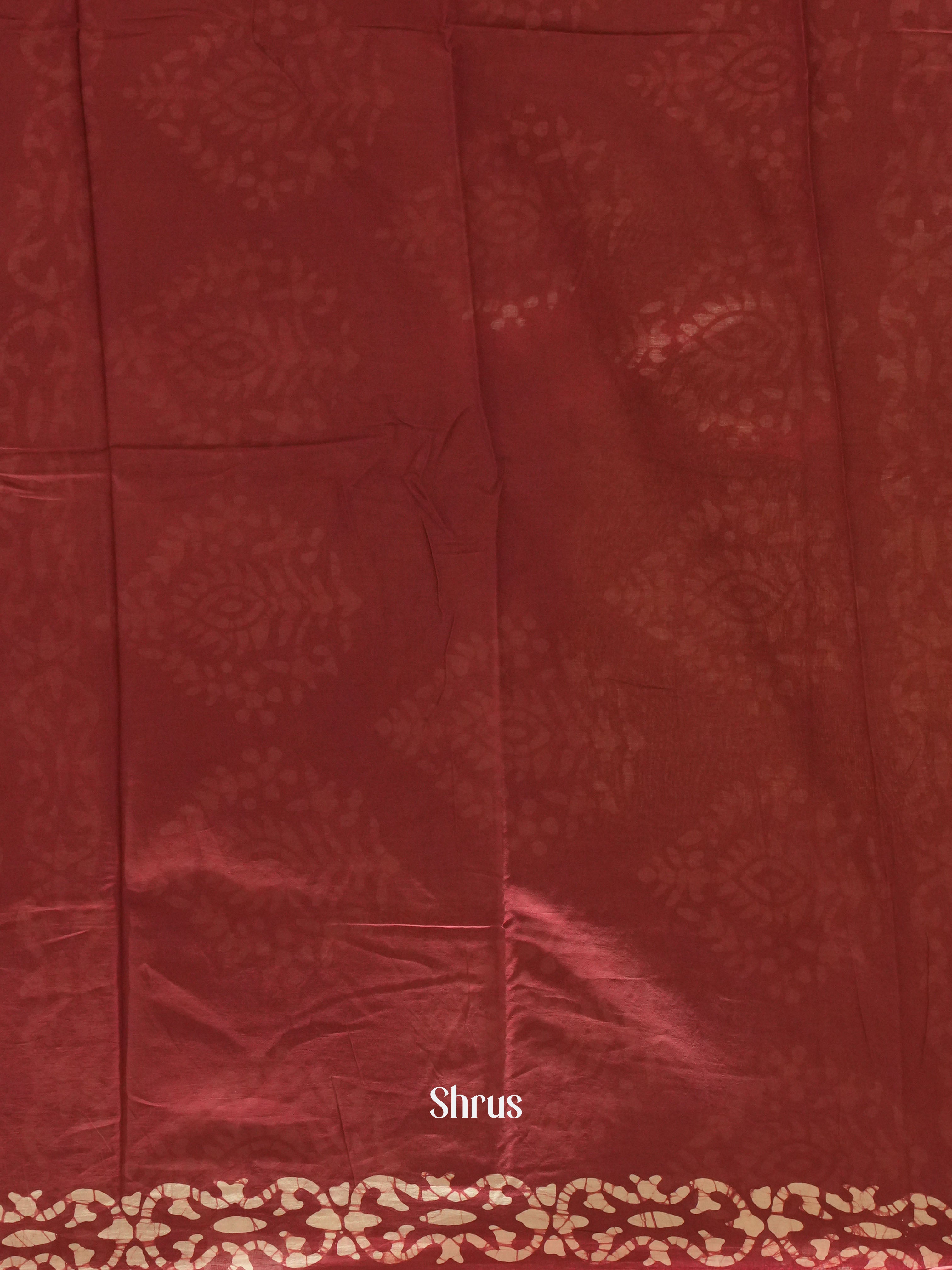 Majenta Pink(Single Tone) - Jaipur cotton Saree - Shop on ShrusEternity.com