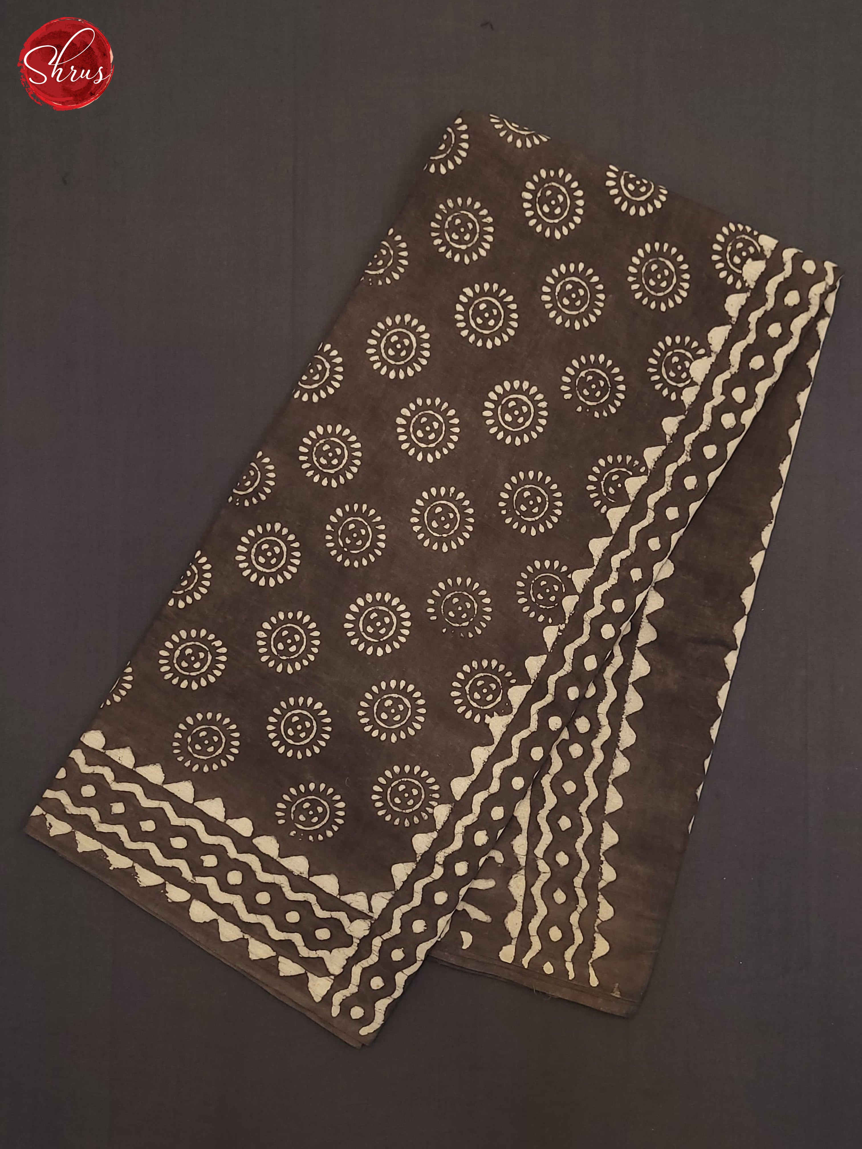 Grey(Single Tone) - Jaipur cotton Saree - Shop on ShrusEternity.com