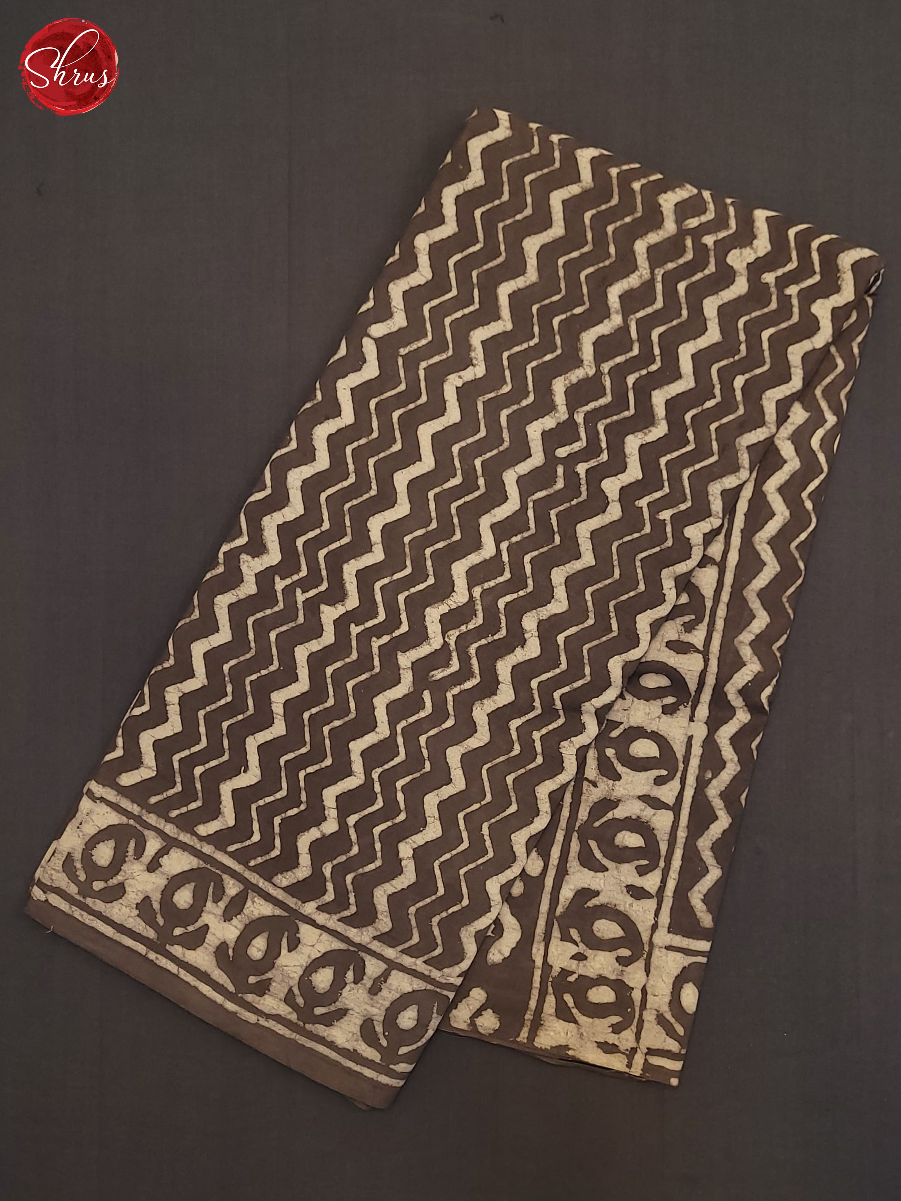 Grey(Single Tone)- Jaipur cotton Saree - Shop on ShrusEternity.com