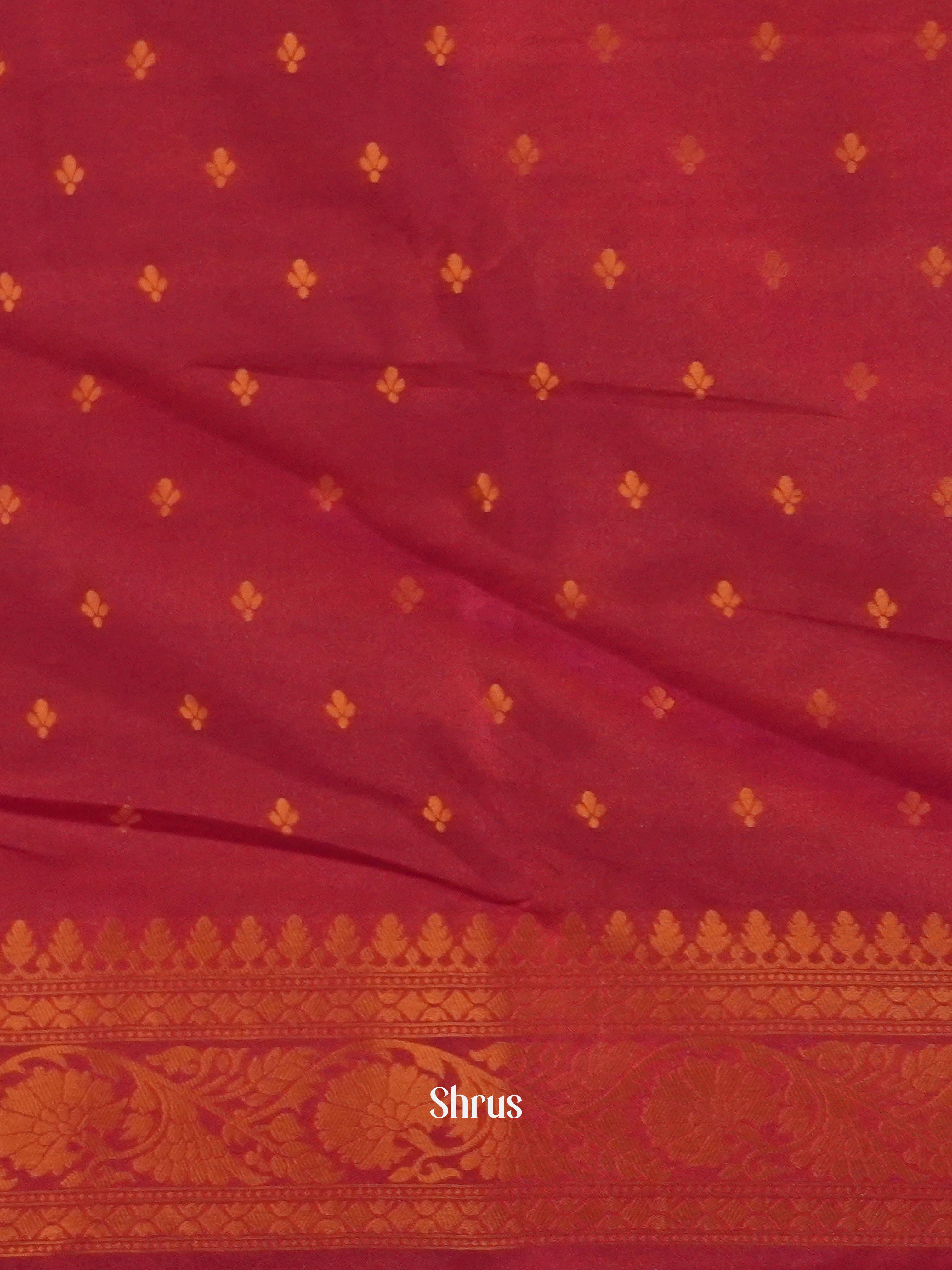 Double shaded blue and pink - Semi soft silk Saree - Shop on ShrusEternity.com