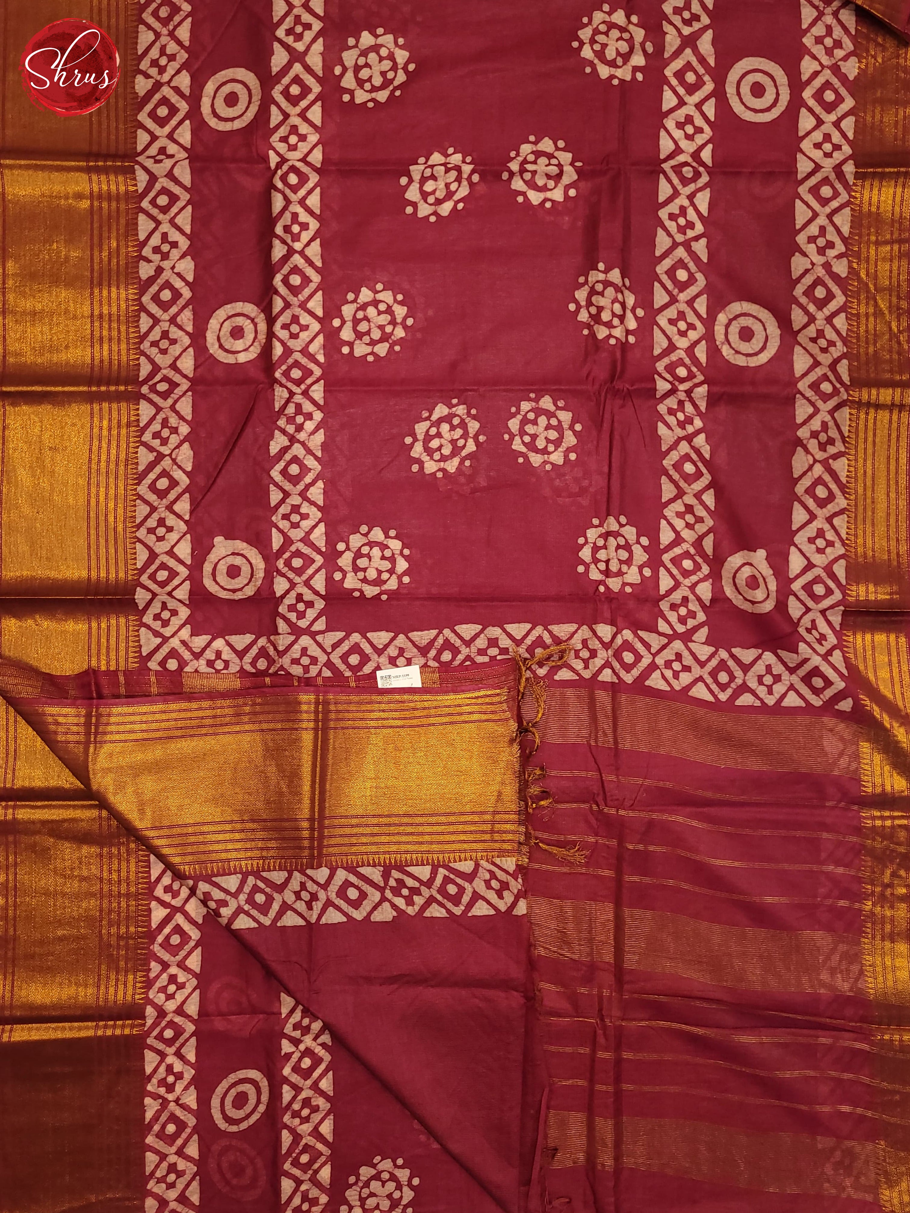 Majenta Pink(Single Tone) - Bhatik Saree - Shop on ShrusEternity.com