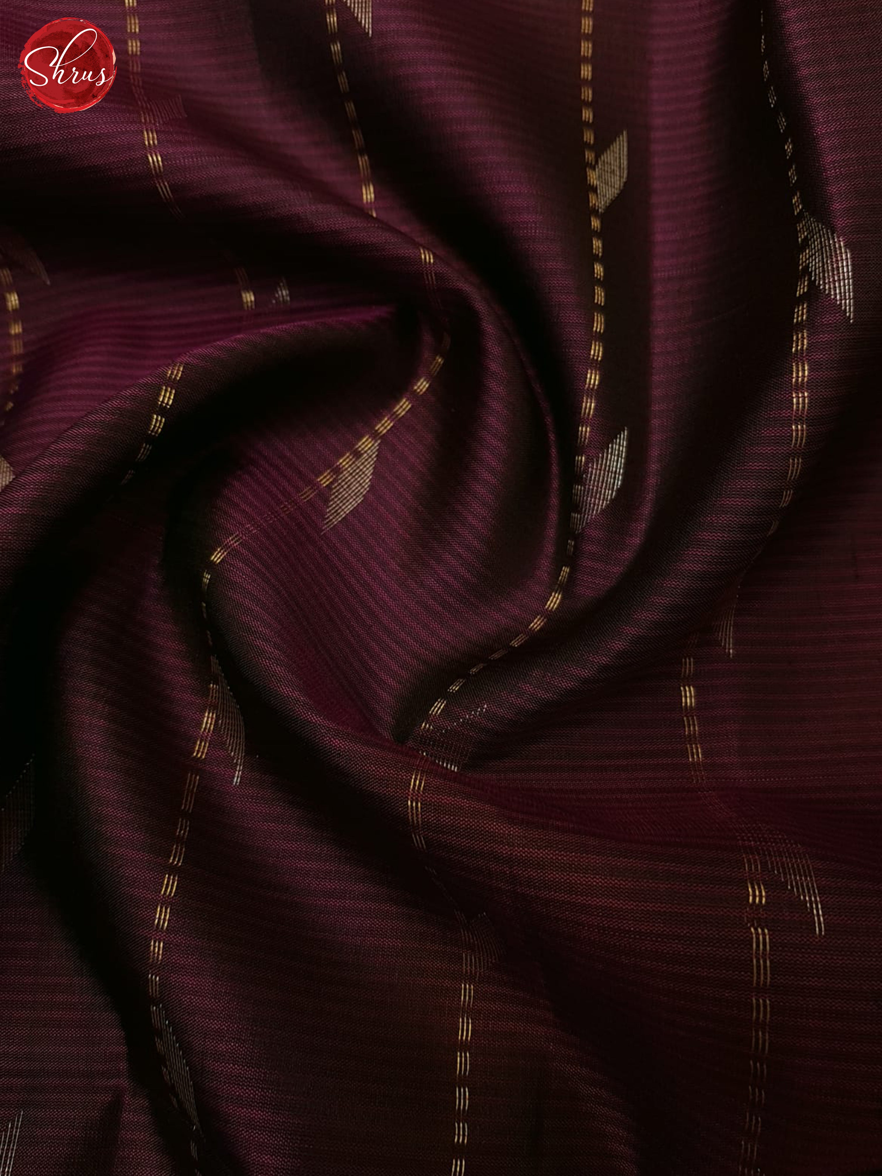 Wine & Blue - Soft silk Saree - Shop on ShrusEternity.com