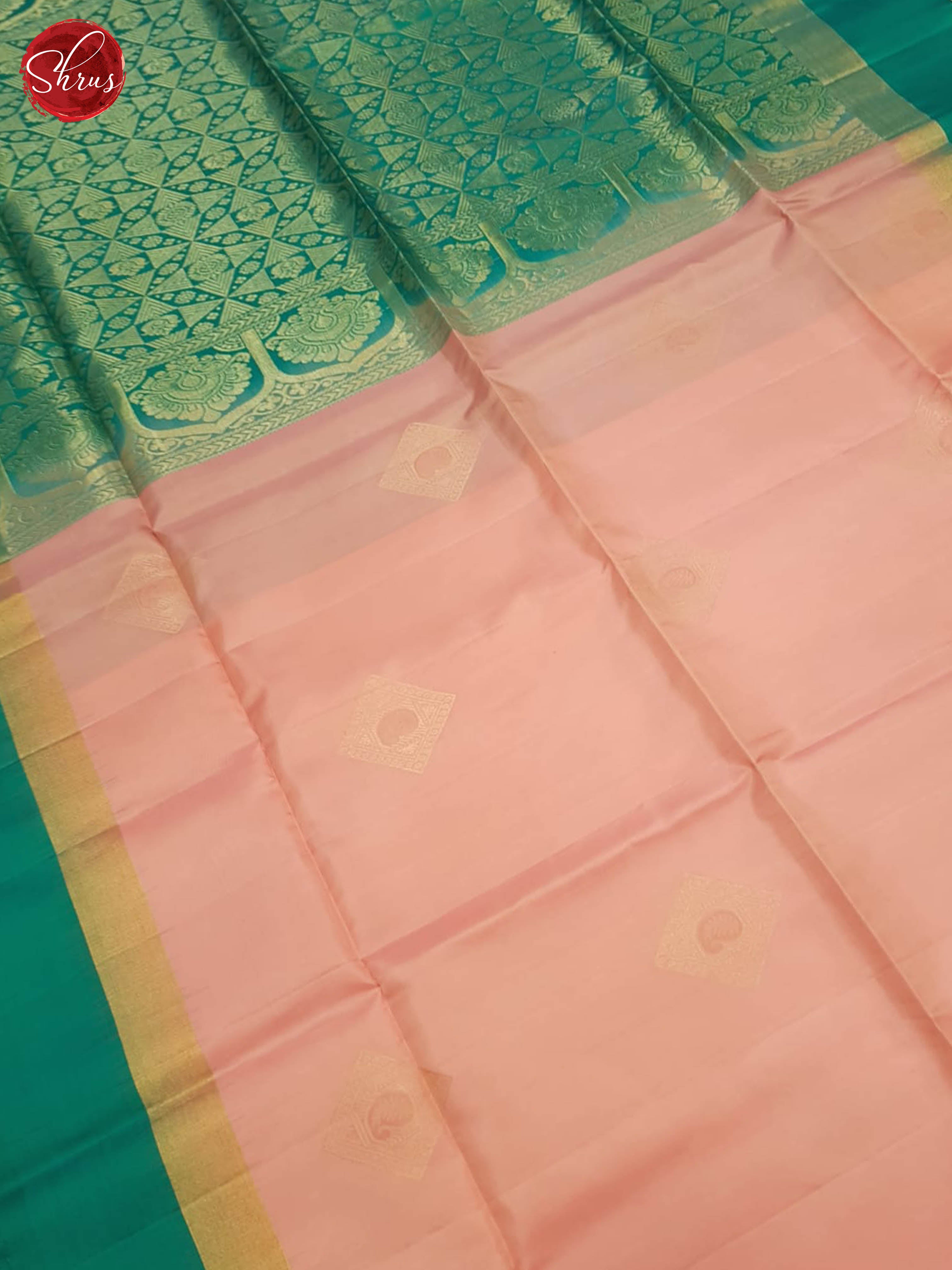 Pink And Green-Soft Silk Saree - Shop on ShrusEternity.com