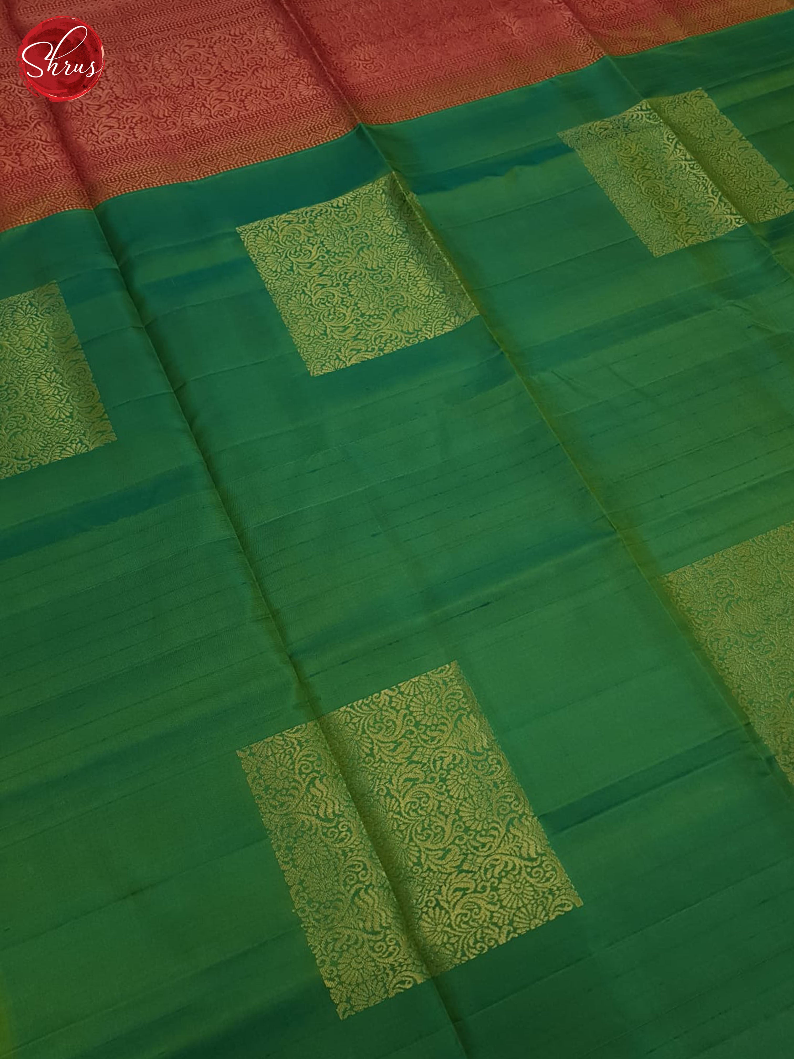 Green & Majenta Pink- Soft silk Saree - Shop on ShrusEternity.com