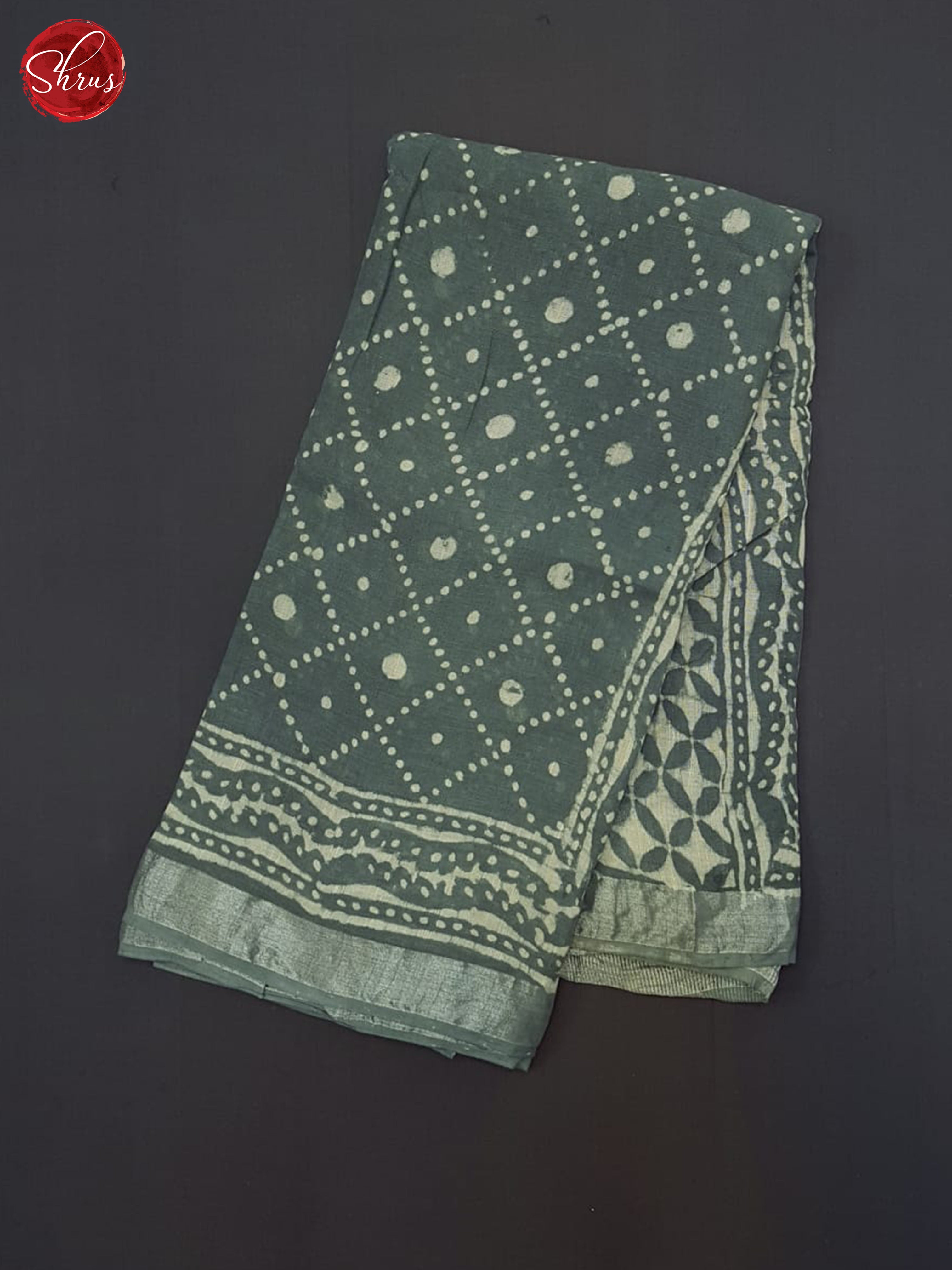 Grey (Single Tone) - Linen Cotton Saree - Shop on ShrusEternity.com