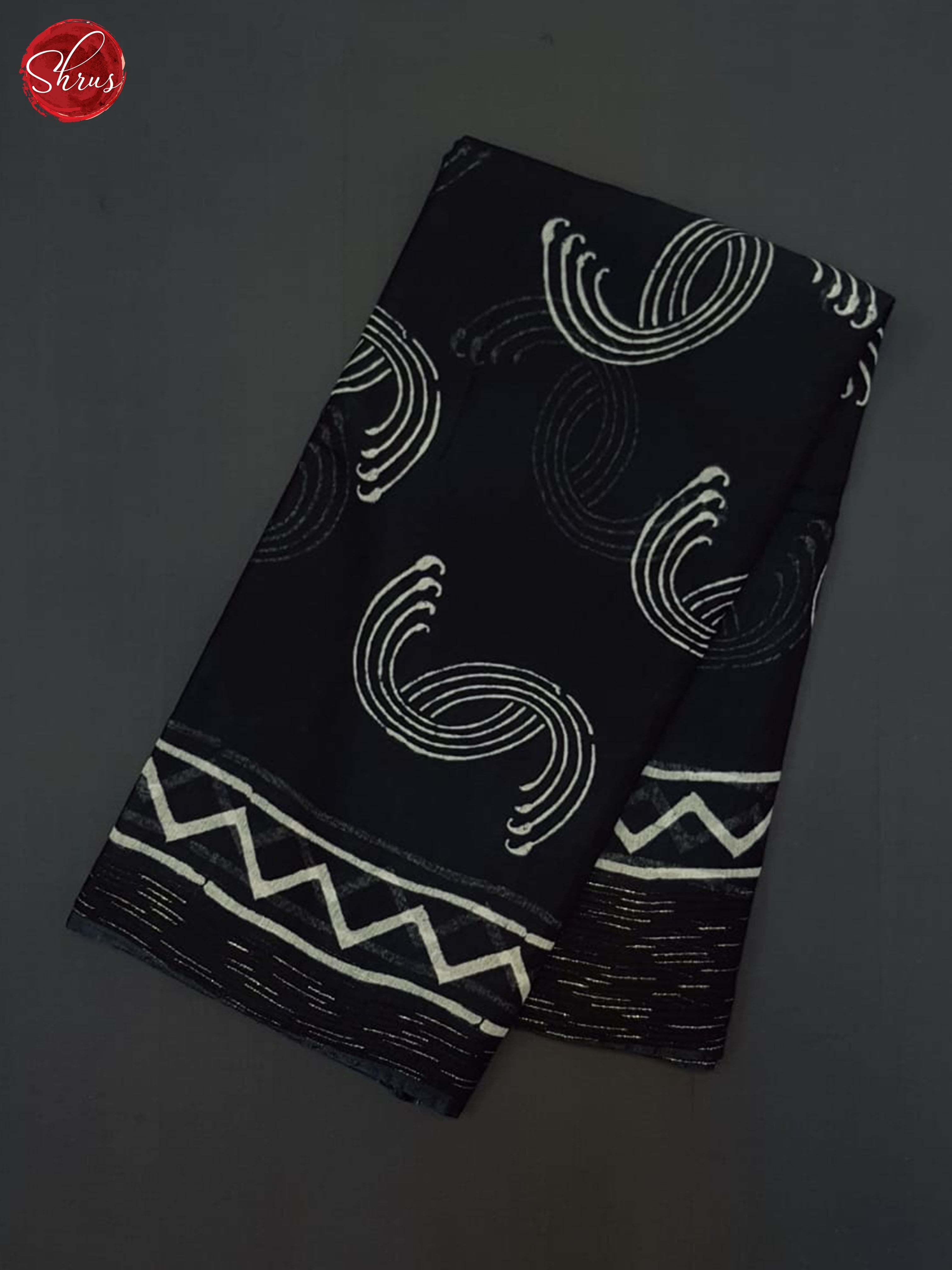 Black(Single Tone)- Jaipur cotton Saree - Shop on ShrusEternity.com