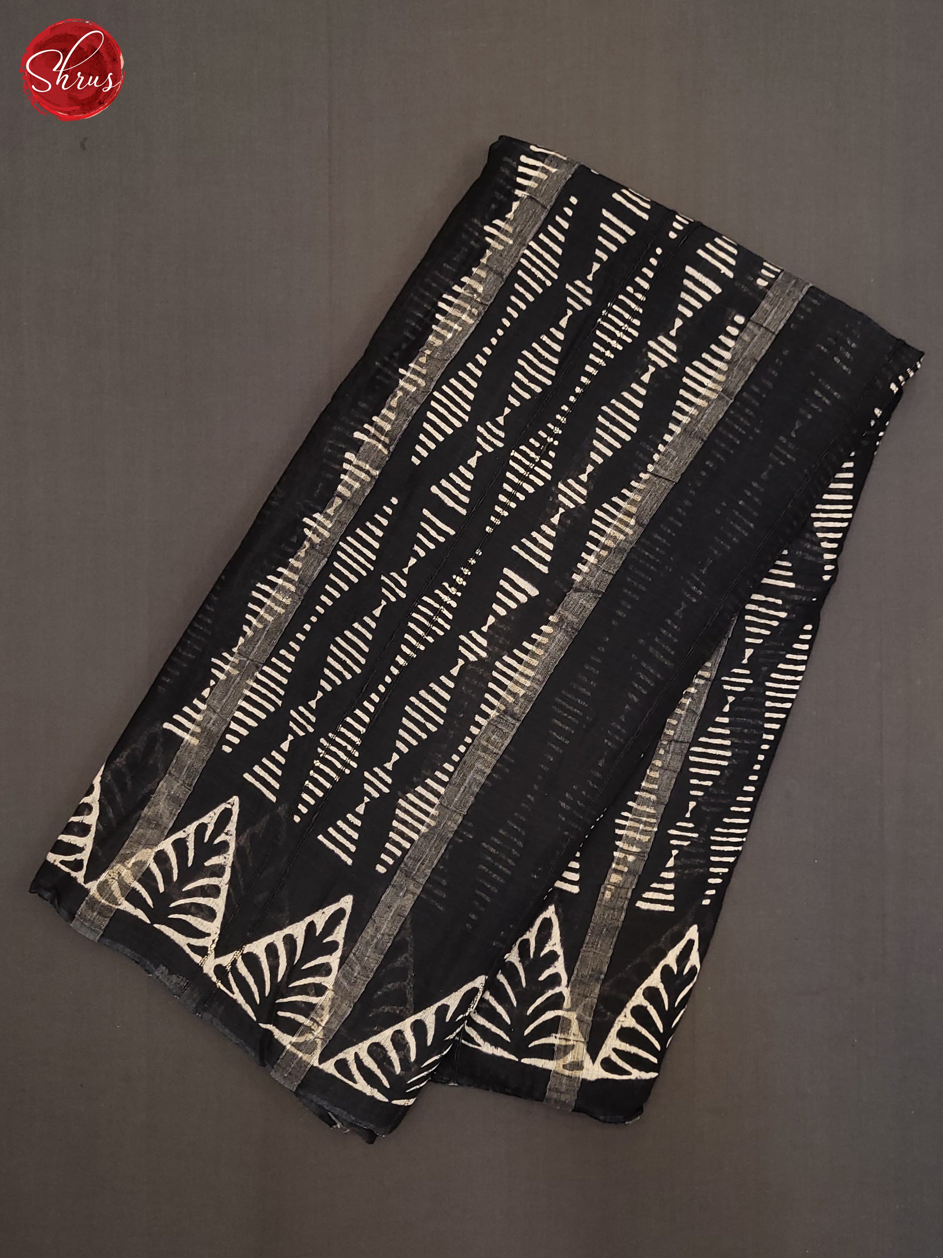 Black(Single Tone) - Jaipur cotton Saree - Shop on ShrusEternity.com