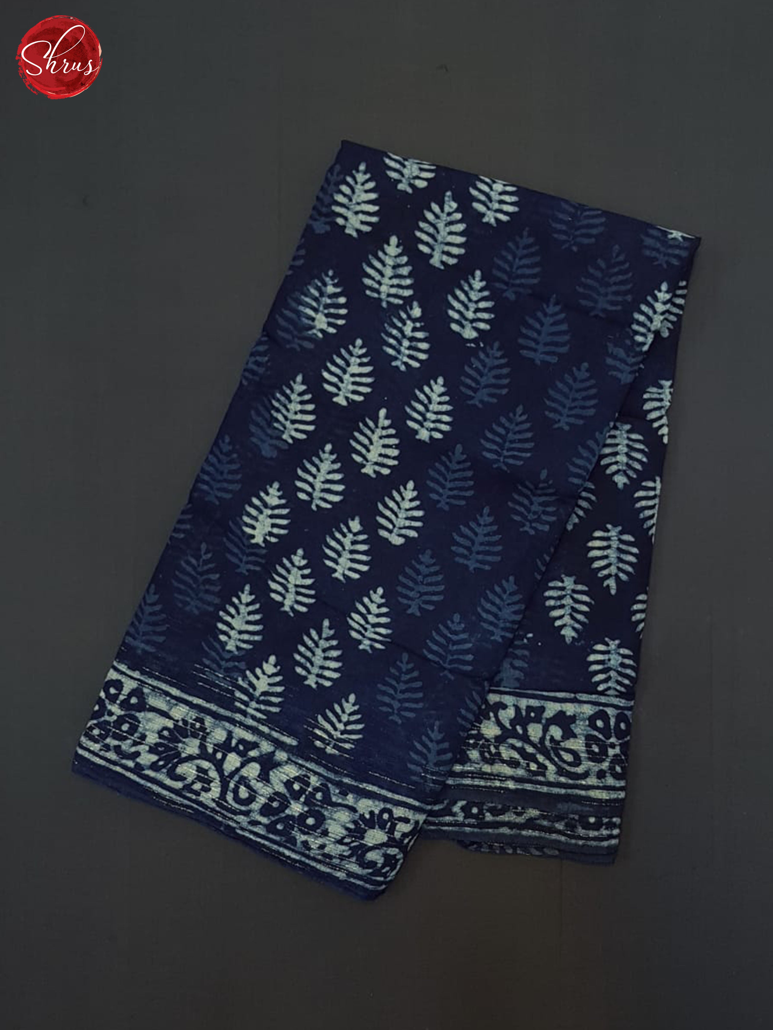 Blue(Single Tone)- Jaipur cotton Saree - Shop on ShrusEternity.com
