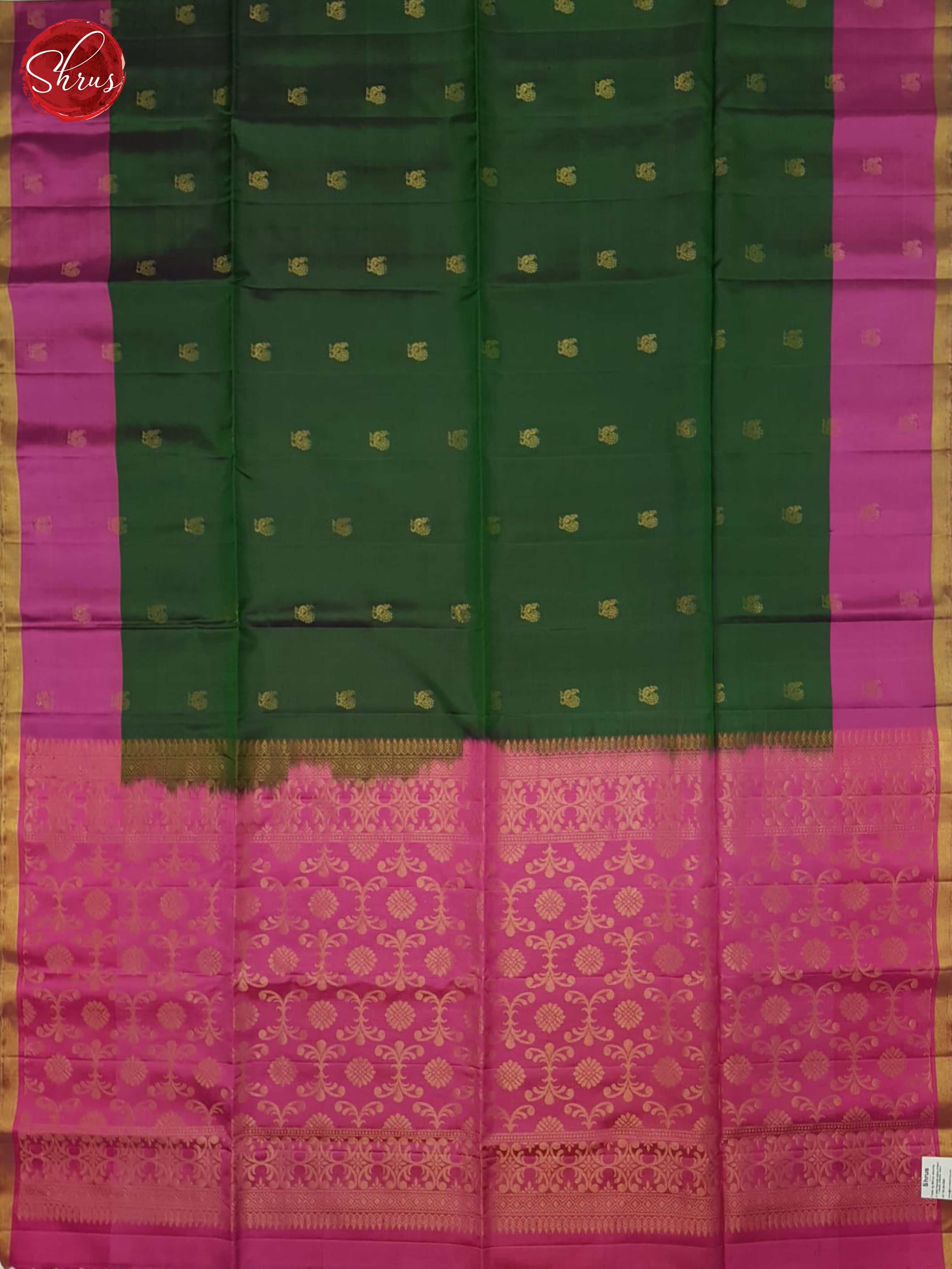 Green & - Softsilk-halfpure Saree - Shop on ShrusEternity.com