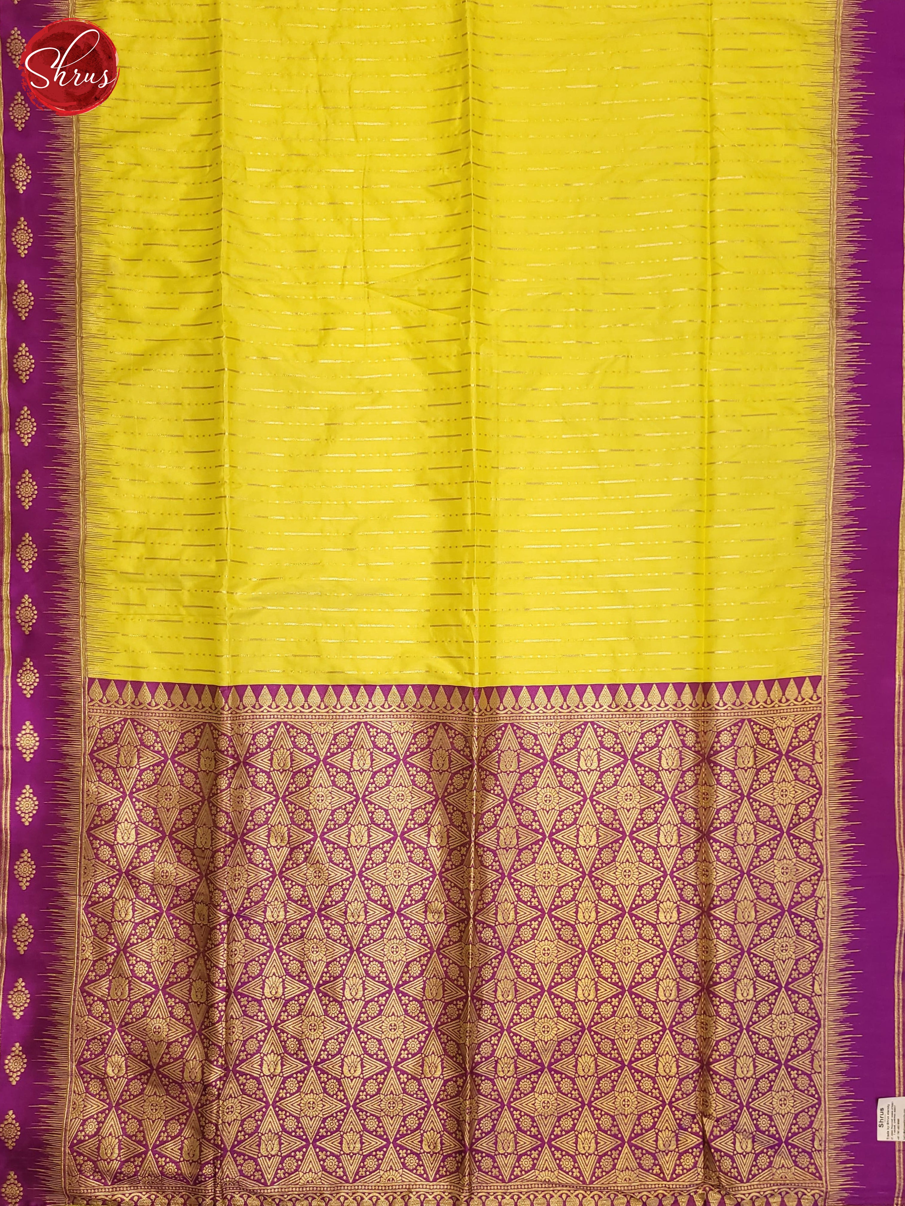 Green & Majenta - Semi Softsilk Saree - Shop on ShrusEternity.com