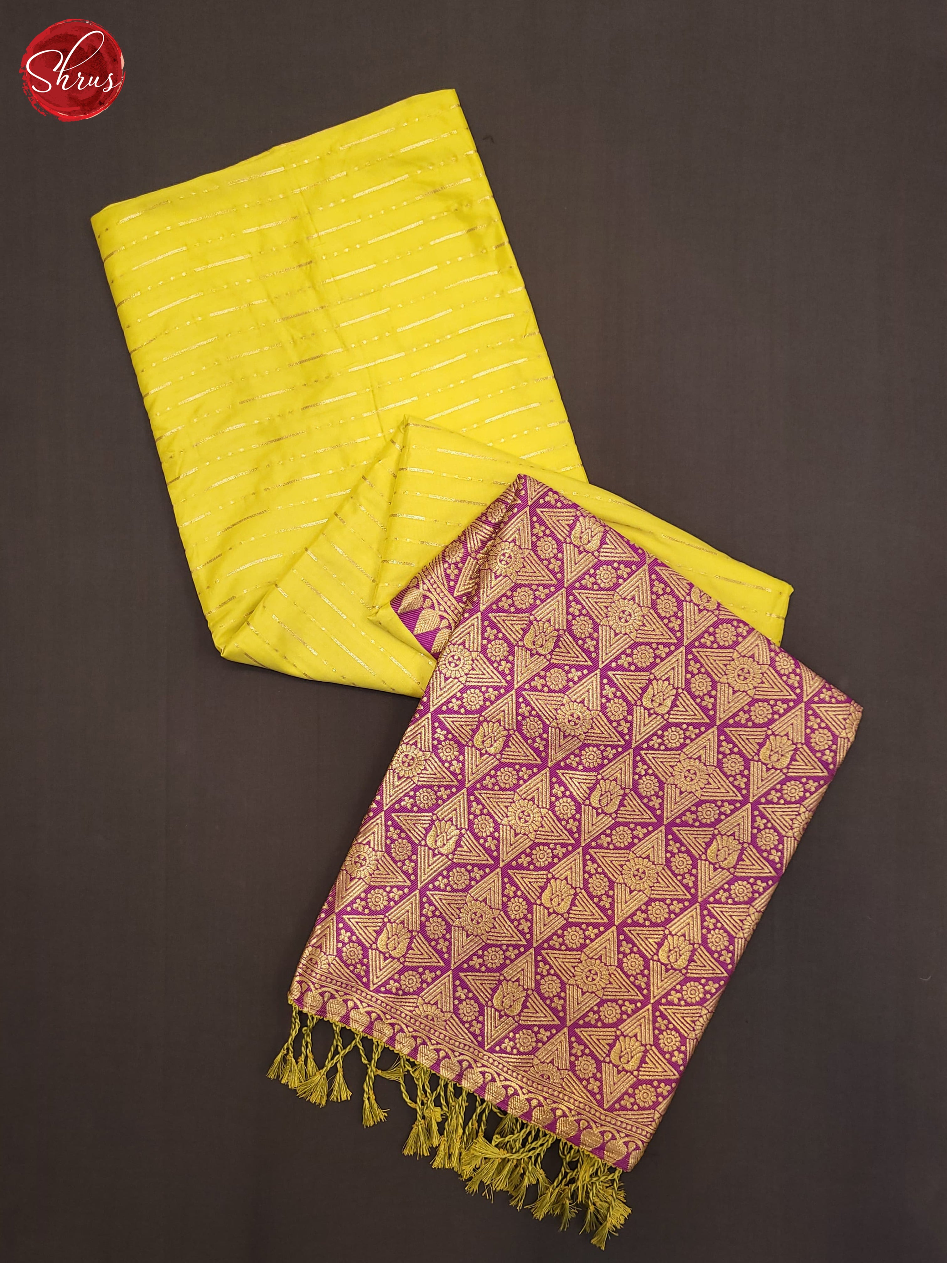 Green & Majenta - Semi Softsilk Saree - Shop on ShrusEternity.com