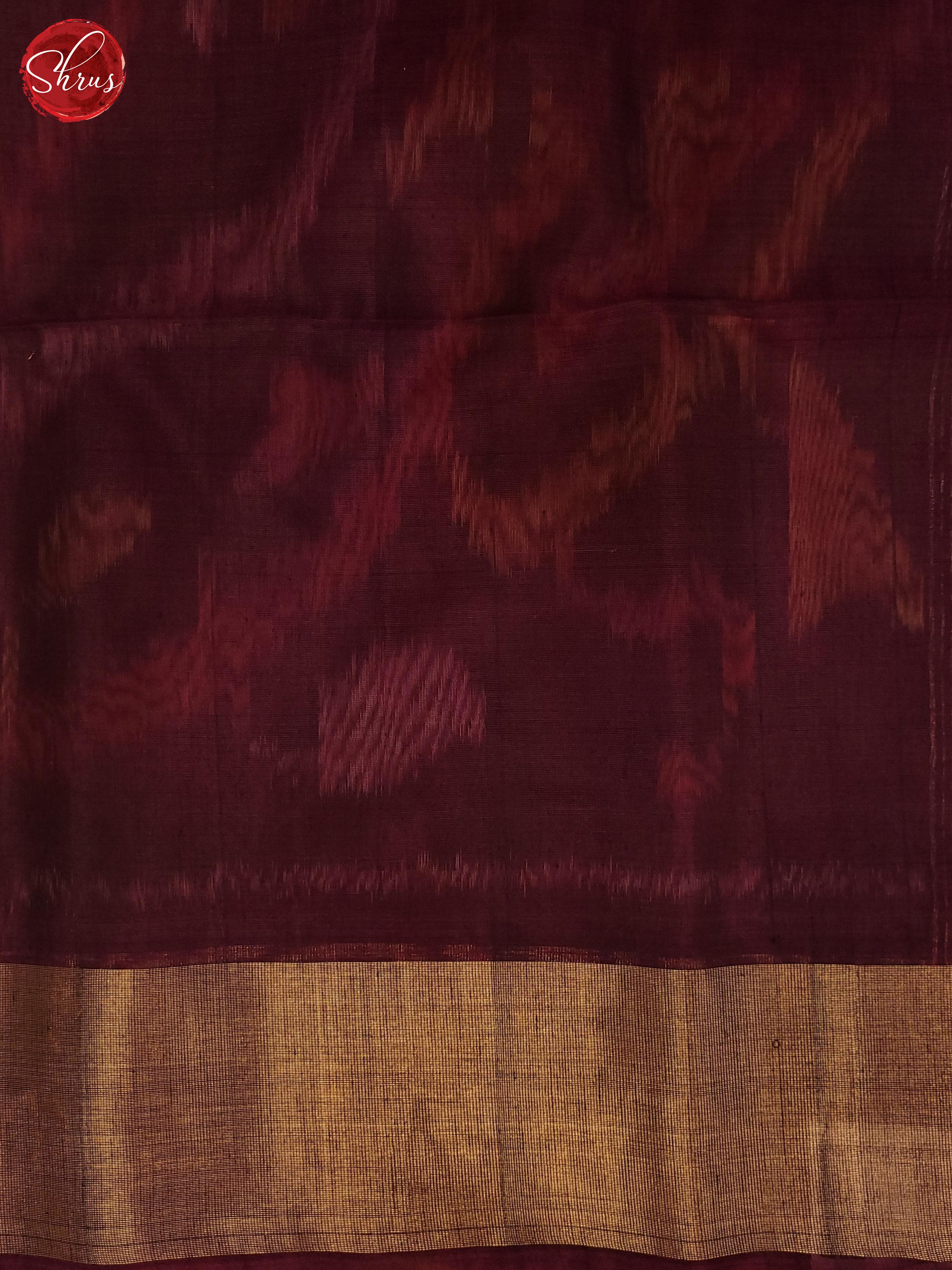 Yellow & Wine - Pochampally sico Saree - Shop on ShrusEternity.com