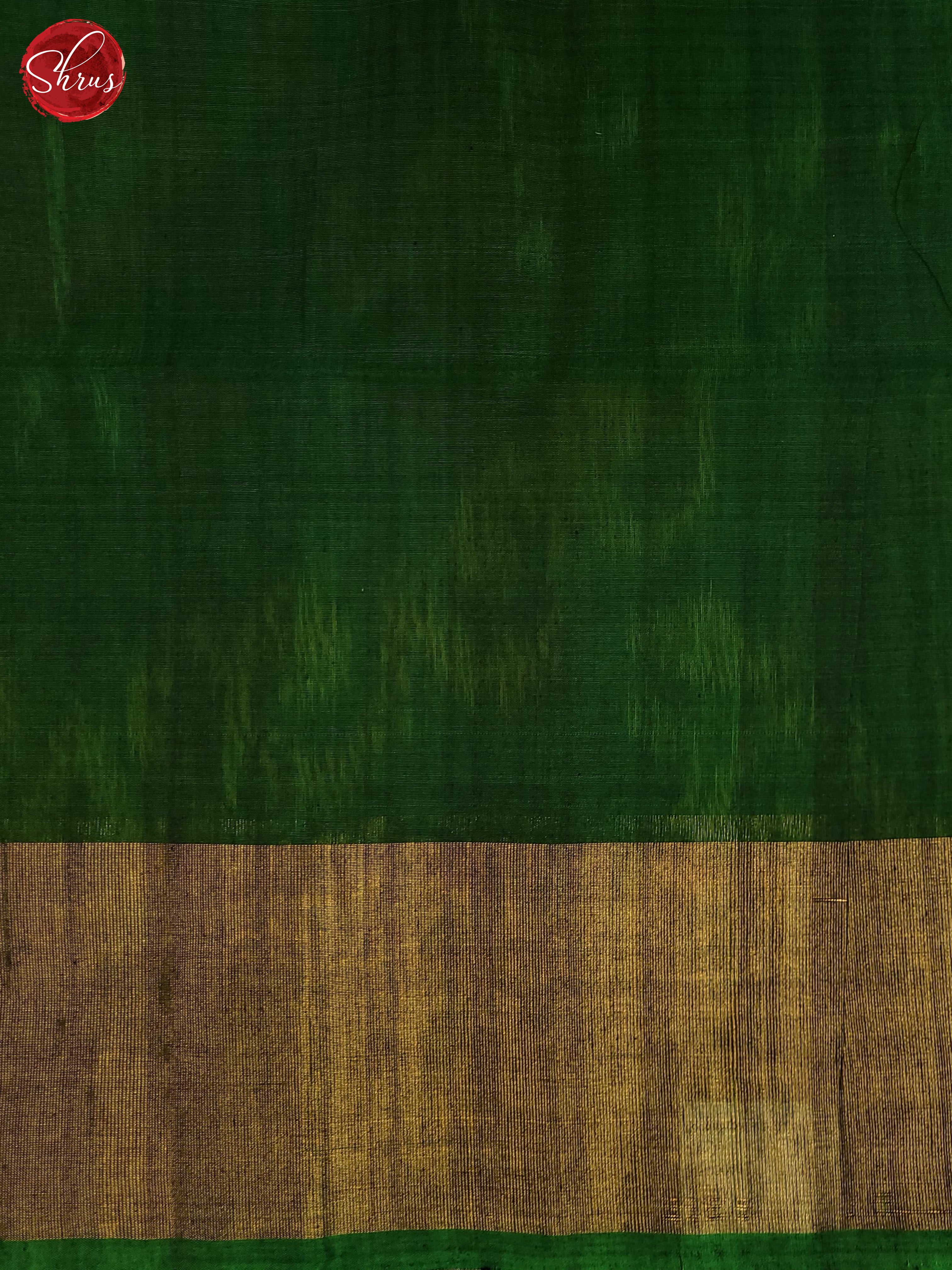 Cream & Green - Pochampally sico Saree - Shop on ShrusEternity.com