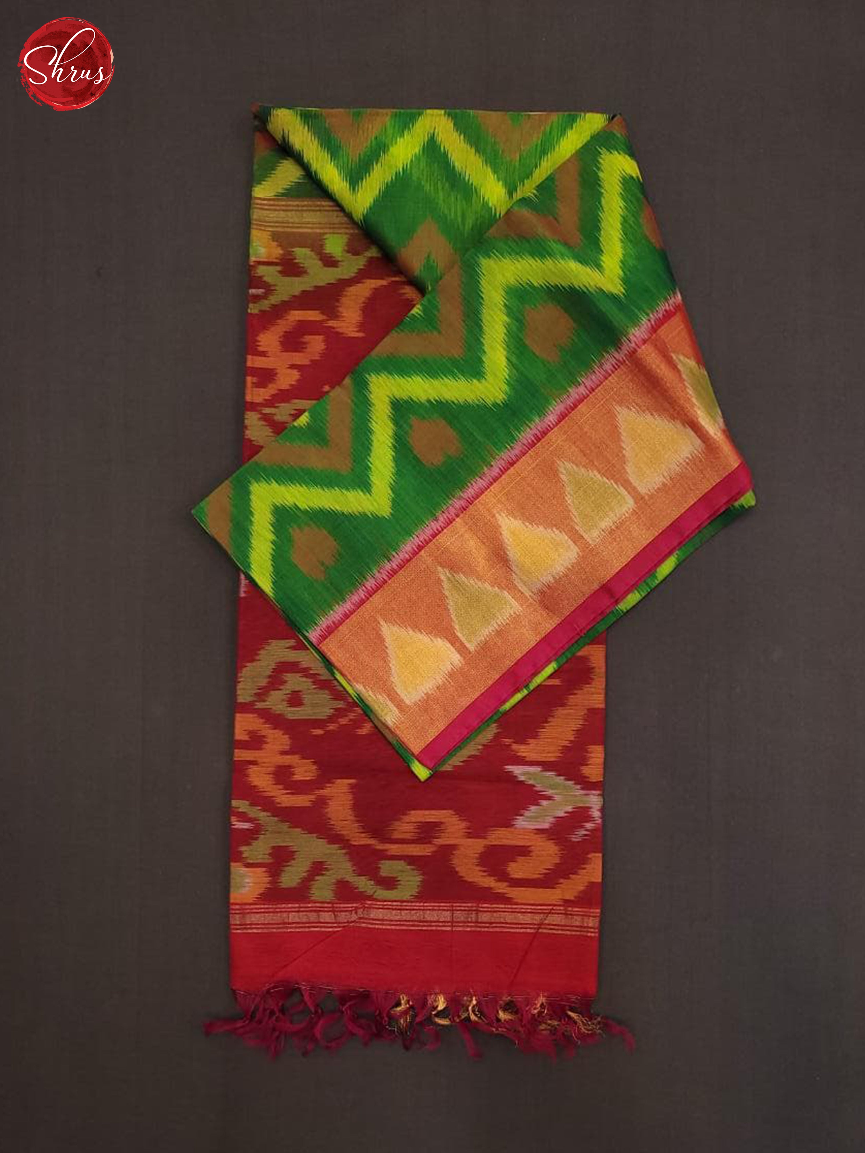 Green & Pink- Pochampally sico Saree - Shop on ShrusEternity.com