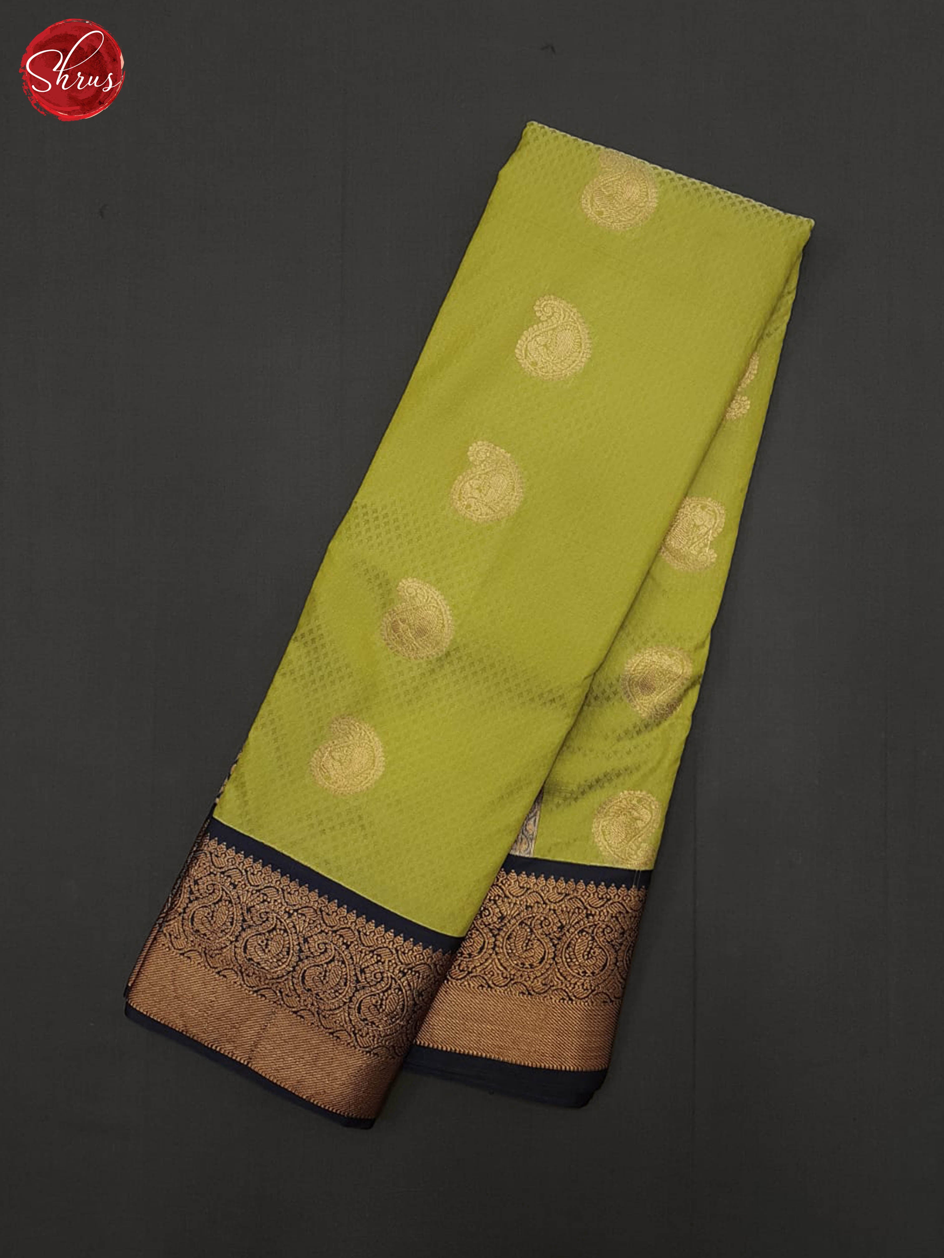 Green & Blue - Semi Kanchipuram Saree - Shop on ShrusEternity.com