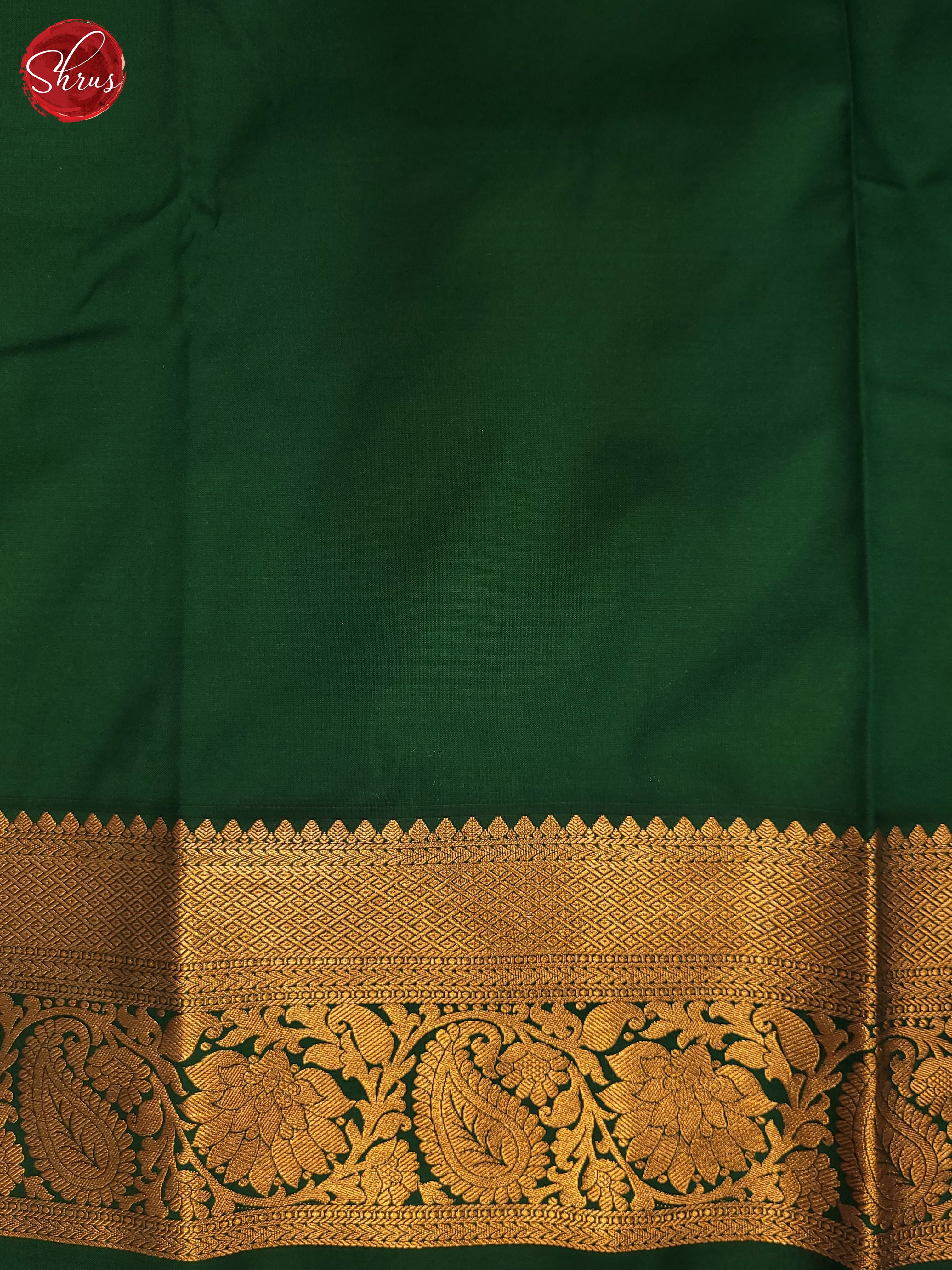Purple & Green - Semi Kanchipuram Saree - Shop on ShrusEternity.com
