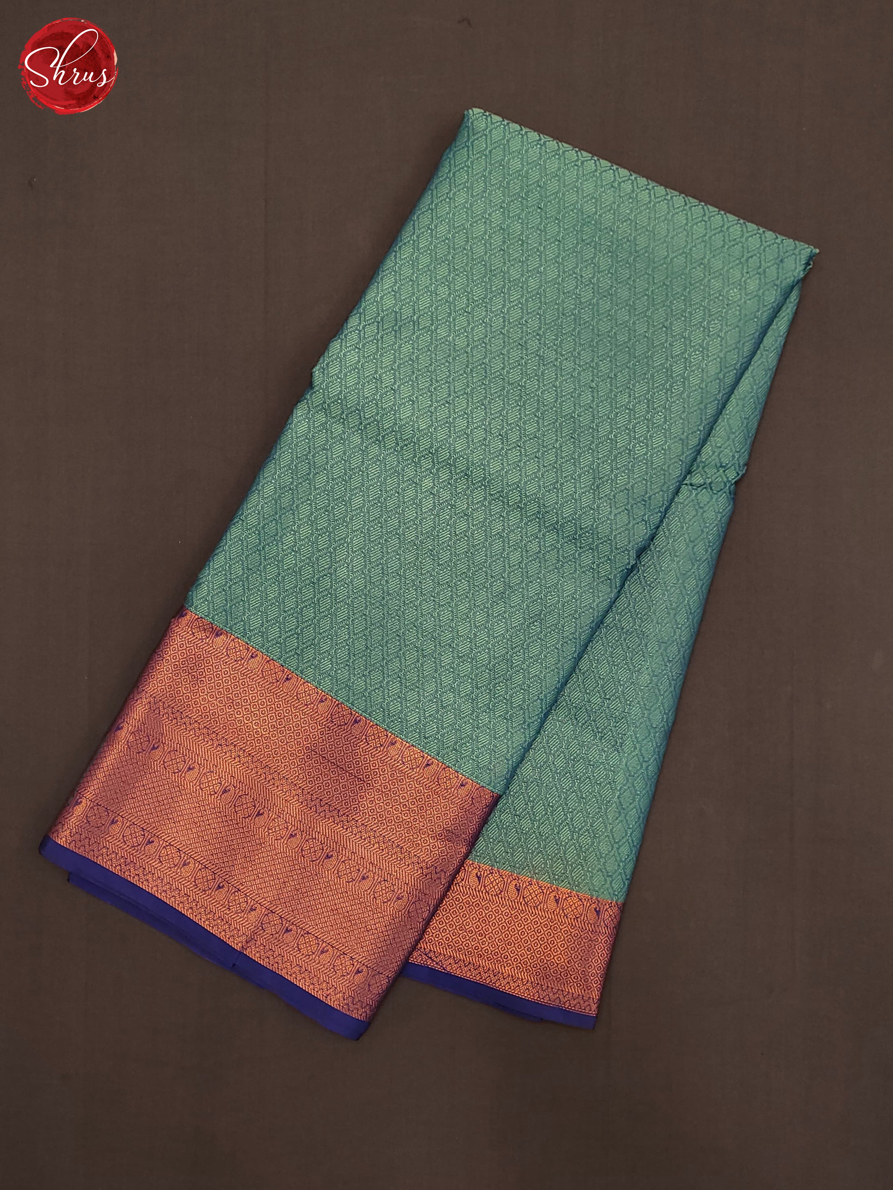 Green & Blue - Semi Tanchoi Saree - Shop on ShrusEternity.com