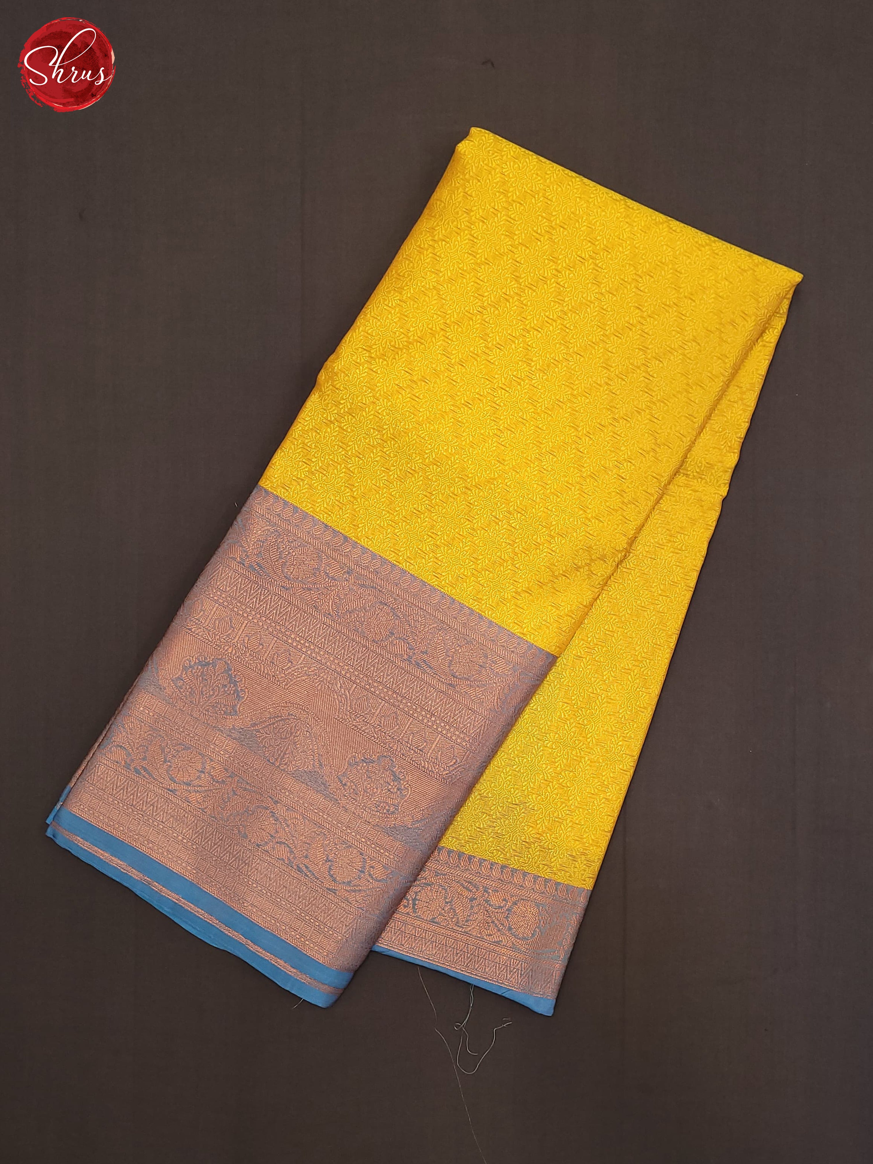 Mathulir Green & Blue - Semi Tanchoi Saree - Shop on ShrusEternity.com