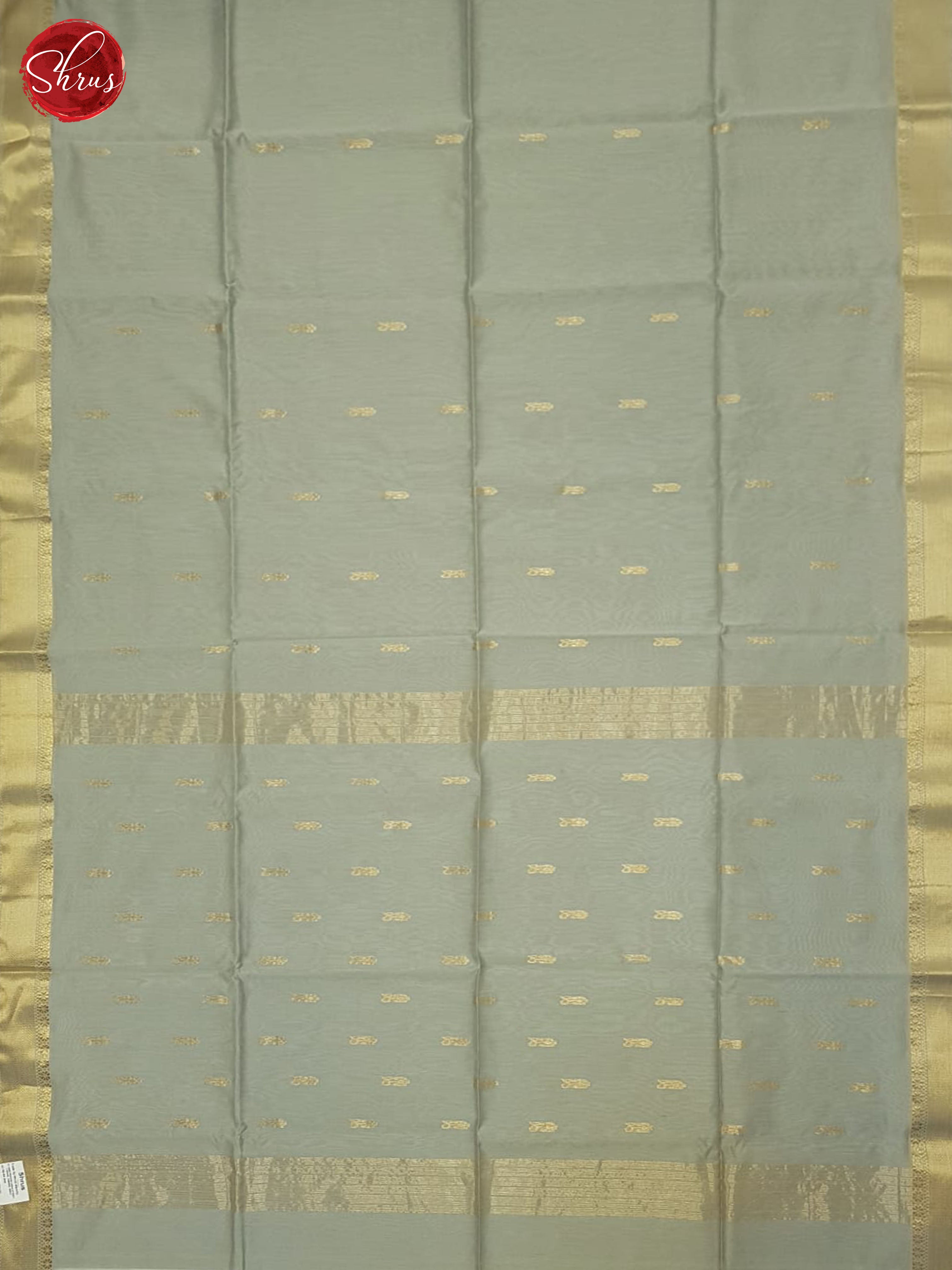 Grey(Single Tone)- Maheshwari silkcotton Saree - Shop on ShrusEternity.com