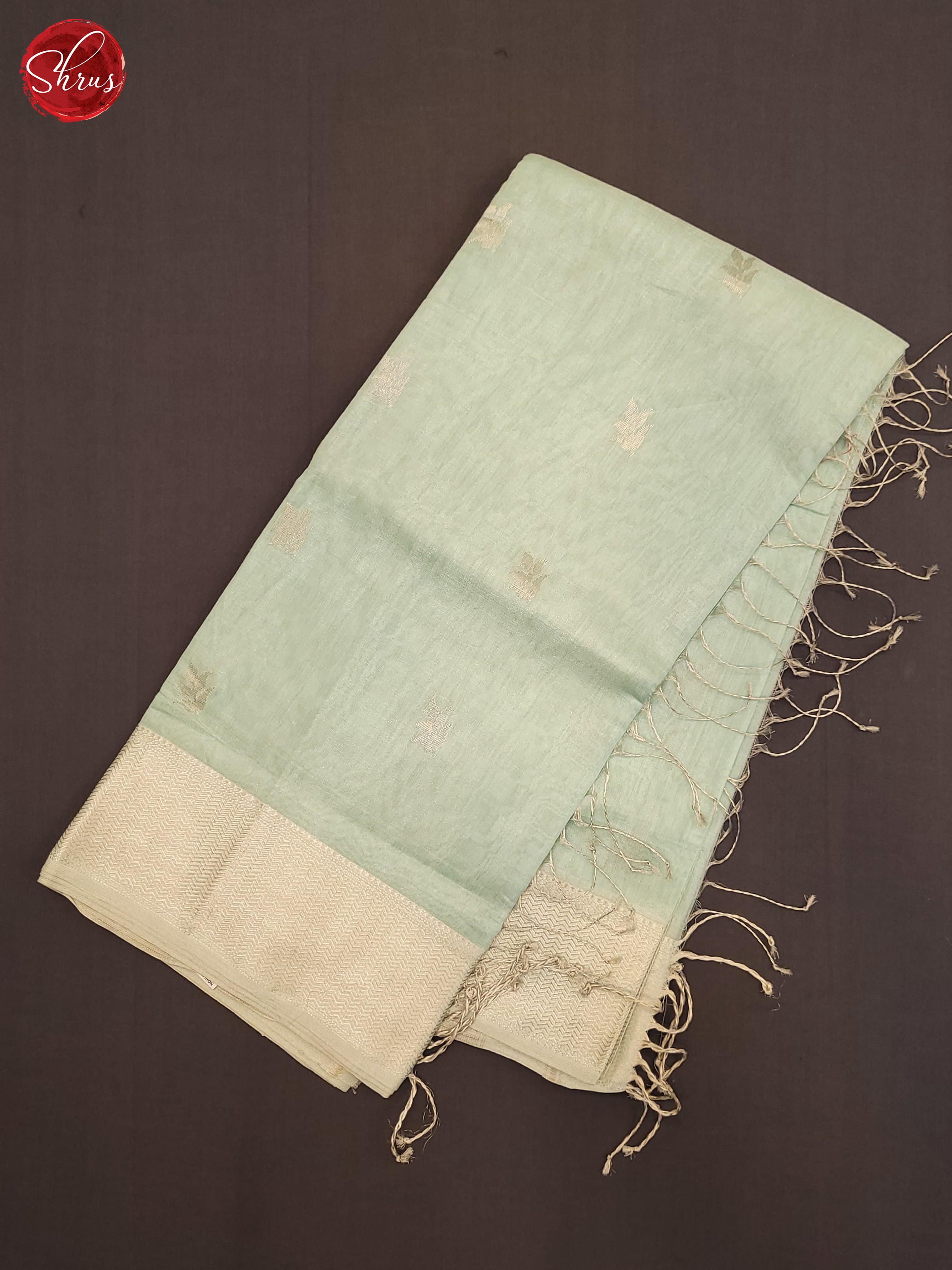 Aqua Blue(Single Tone)- Maheshwari silkcotton Saree - Shop on ShrusEternity.com