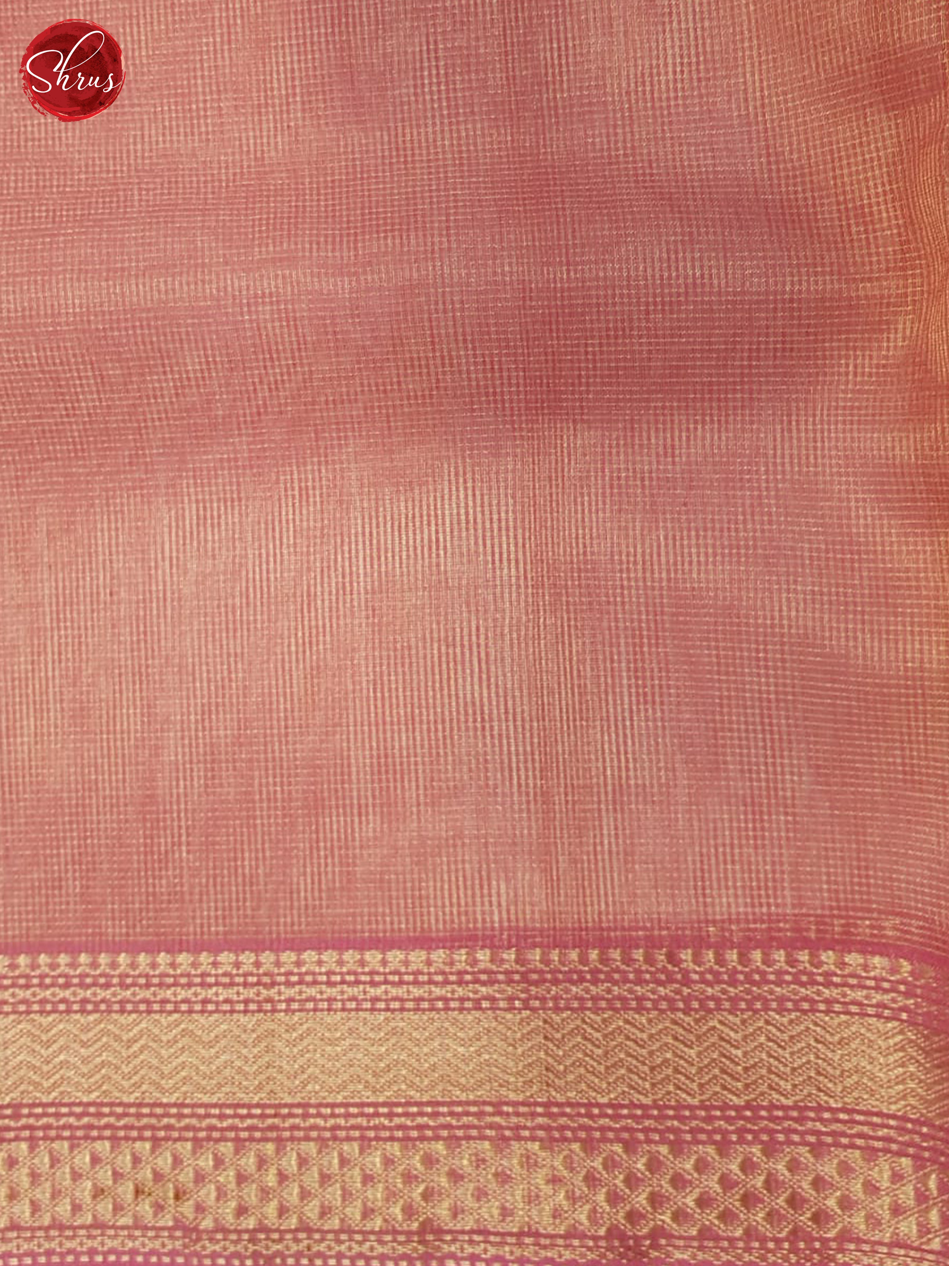 Pink(Single Tone)-Maheshwari Silk cotton Saree - Shop on ShrusEternity.com