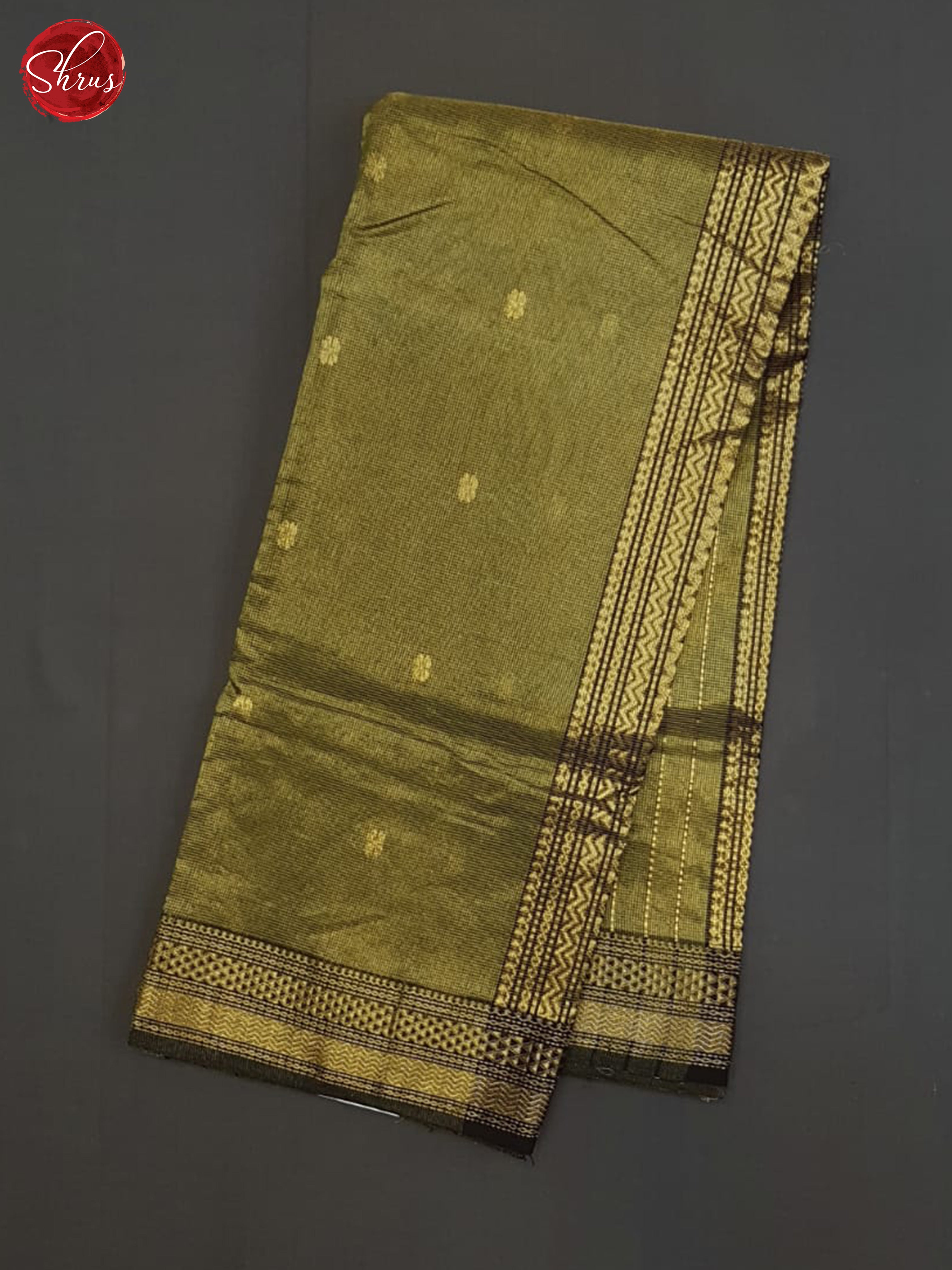 Green(Single Tone)- Maheshwari Silk Cotton Saree - Shop on ShrusEternity.com