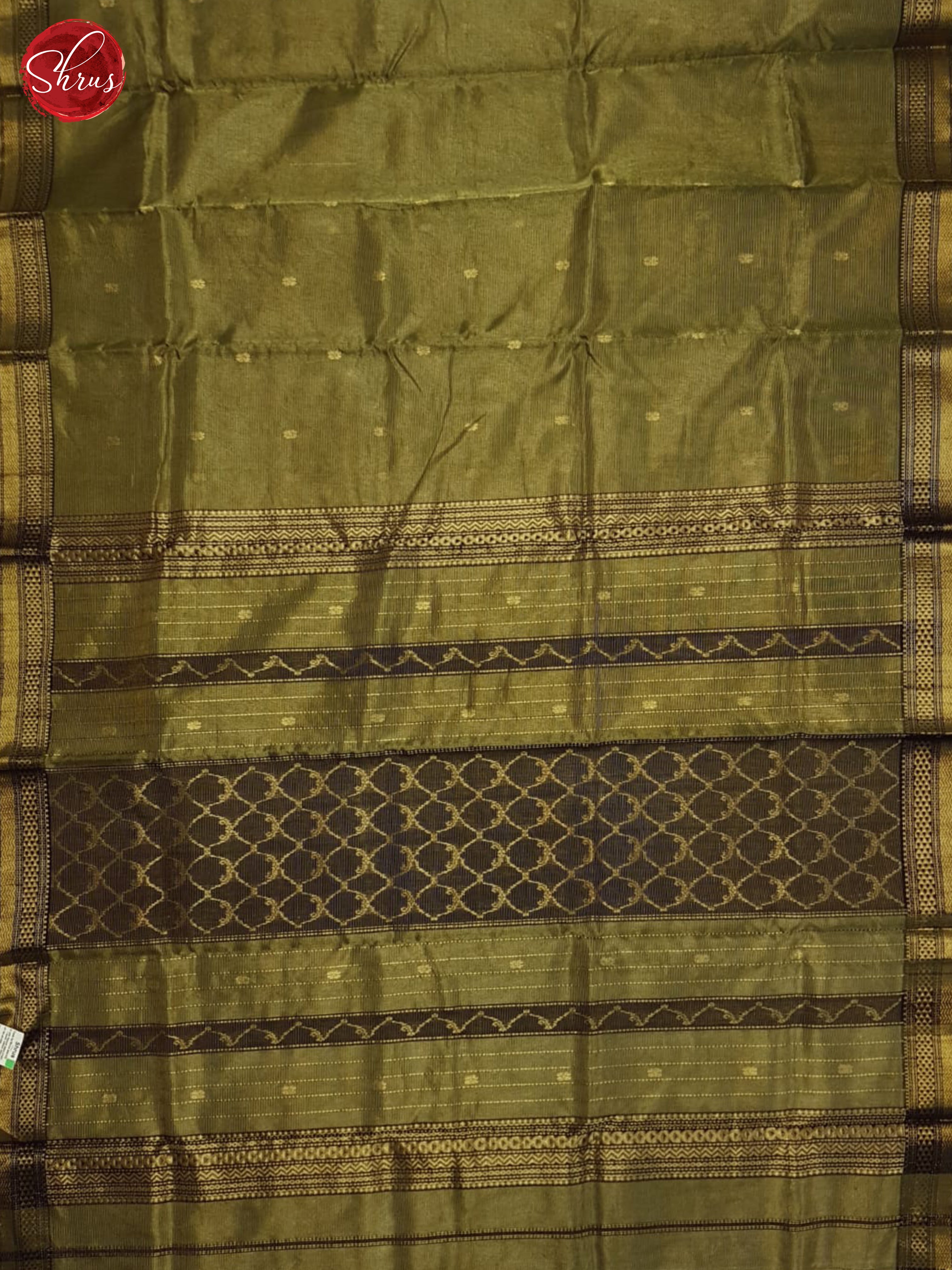 Green(Single Tone)- Maheshwari Silk Cotton Saree - Shop on ShrusEternity.com