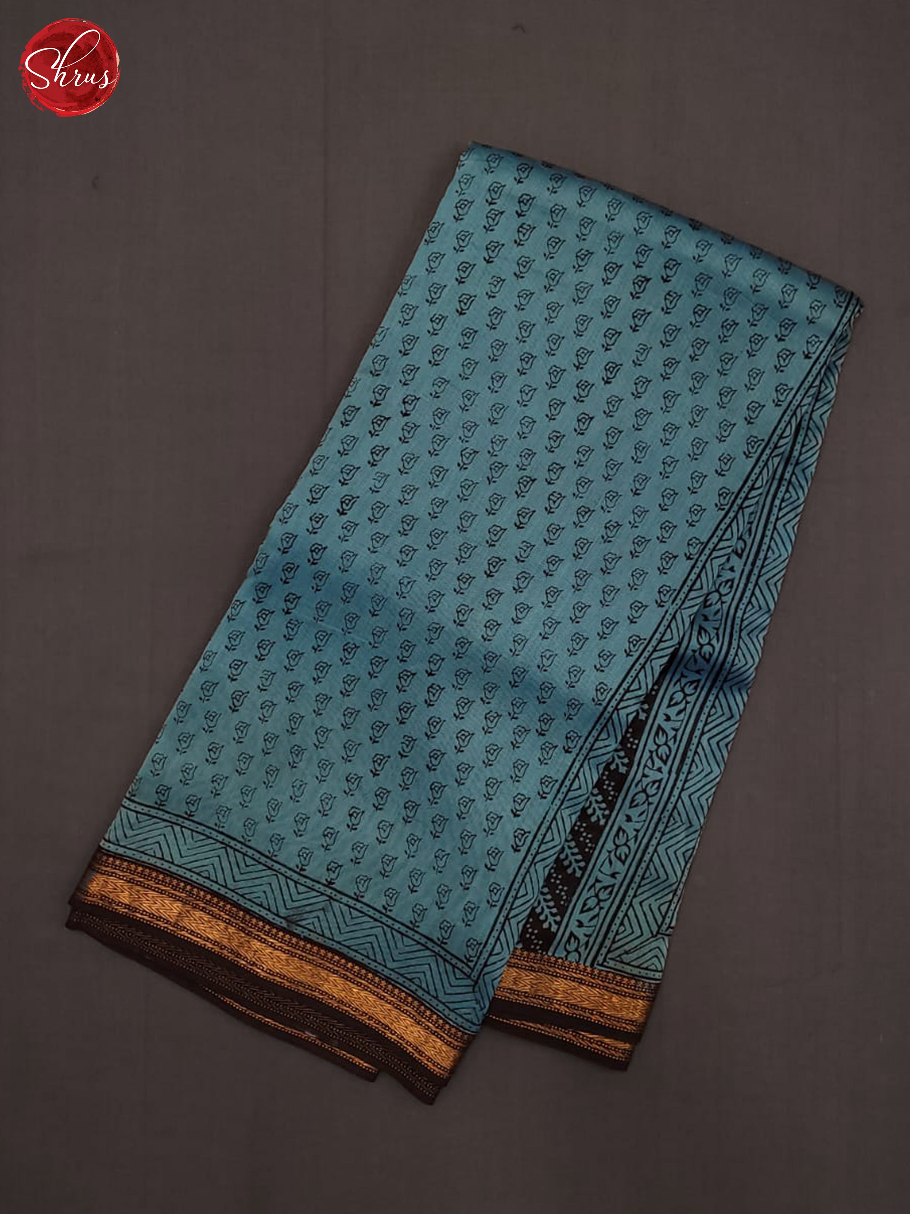 Blue & Black - Maheshwari silkcotton - Shop on ShrusEternity.com