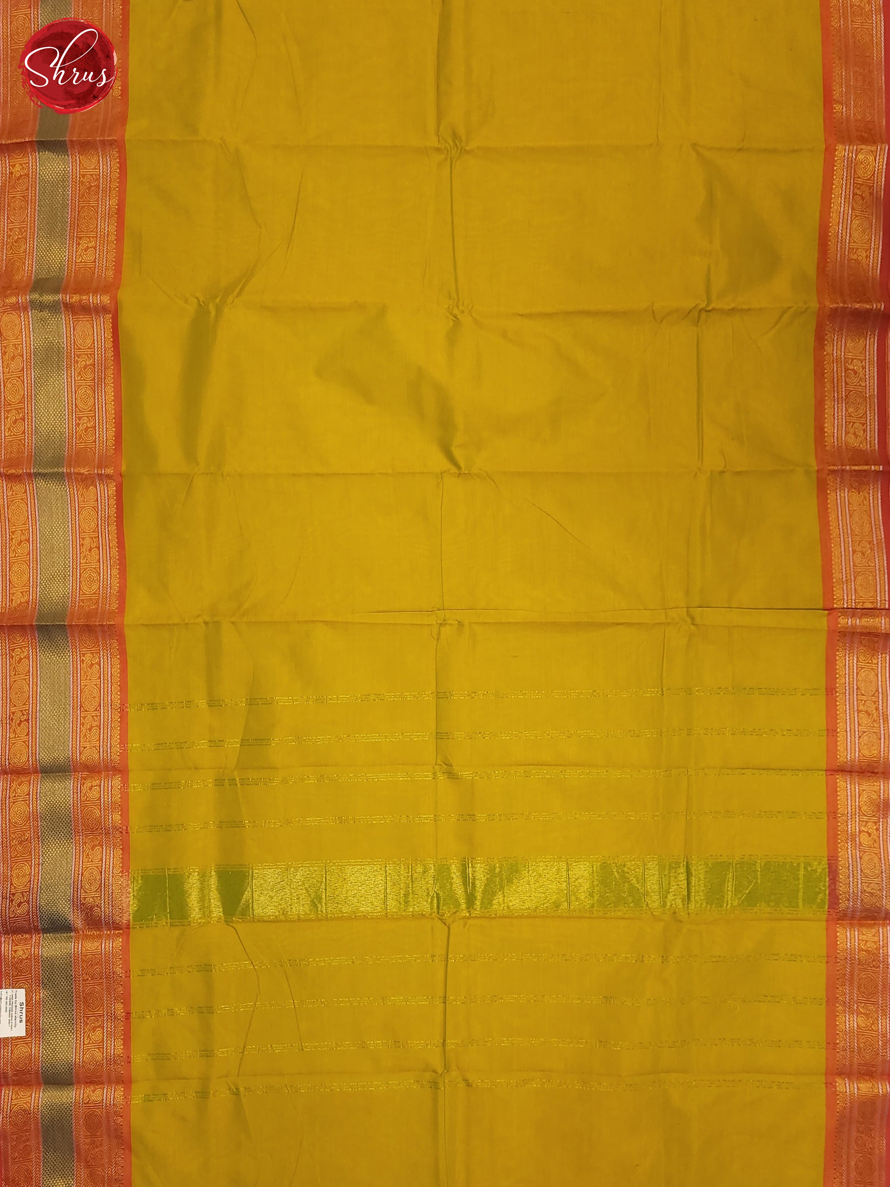 Green & Pink - Silkcotton-halfpure Saree - Shop on ShrusEternity.com