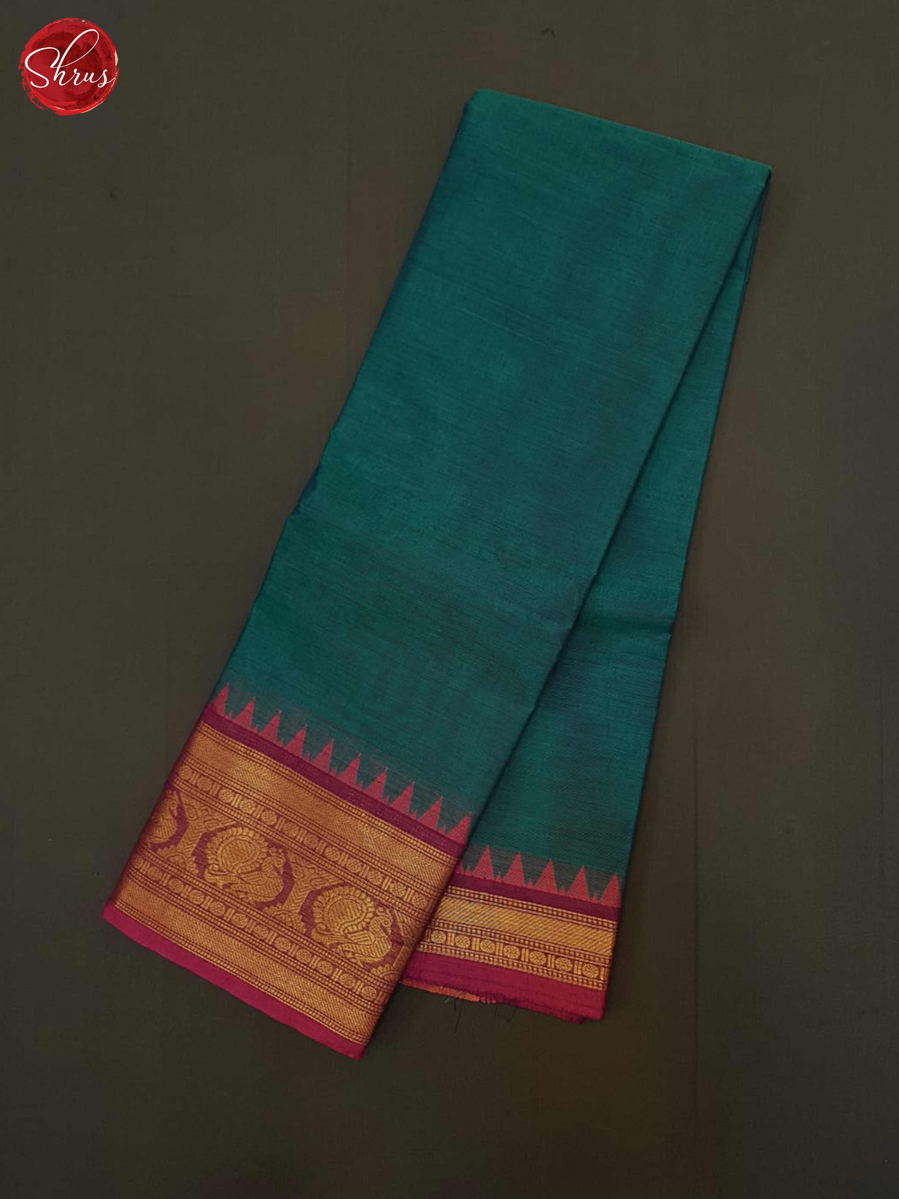 Blue & Pink - Chettinad Cotton Saree - Shop on ShrusEternity.com