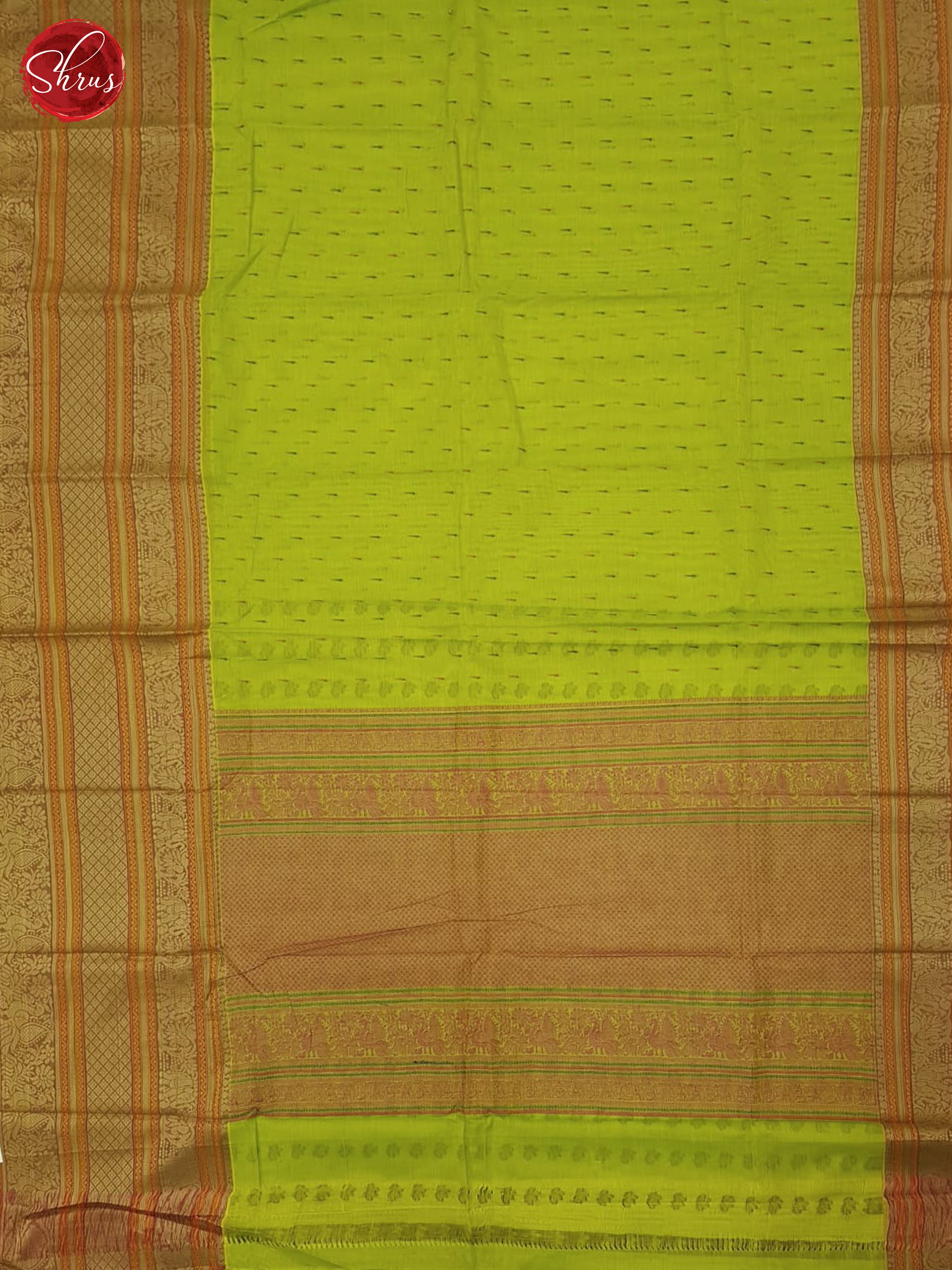 Green & Brown - Kanchi Cotton Saree - Shop on ShrusEternity.com