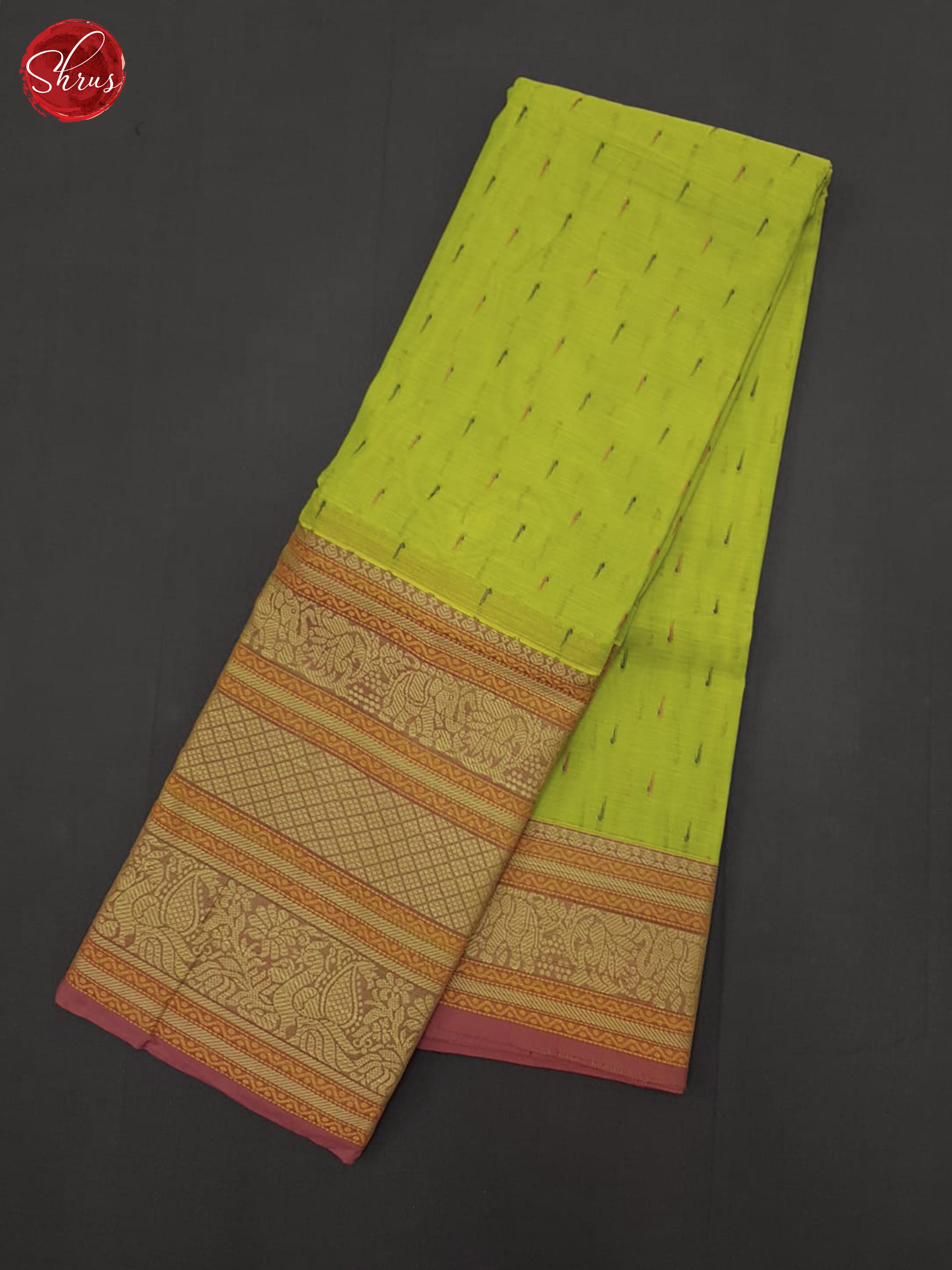 Green & Brown - Kanchi Cotton Saree - Shop on ShrusEternity.com