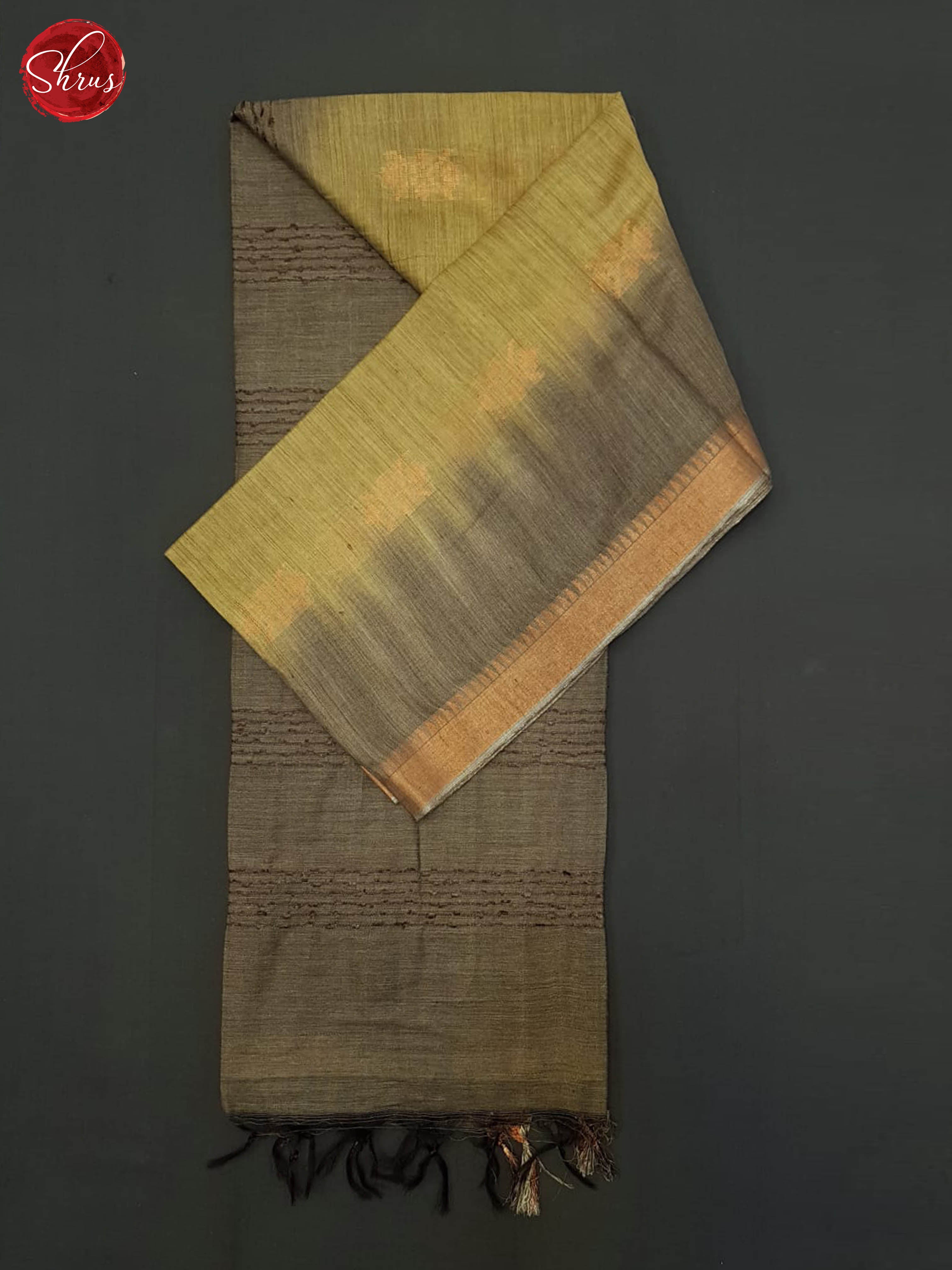 Elachi Green & Brown - Semi Tussar Saree - Shop on ShrusEternity.com