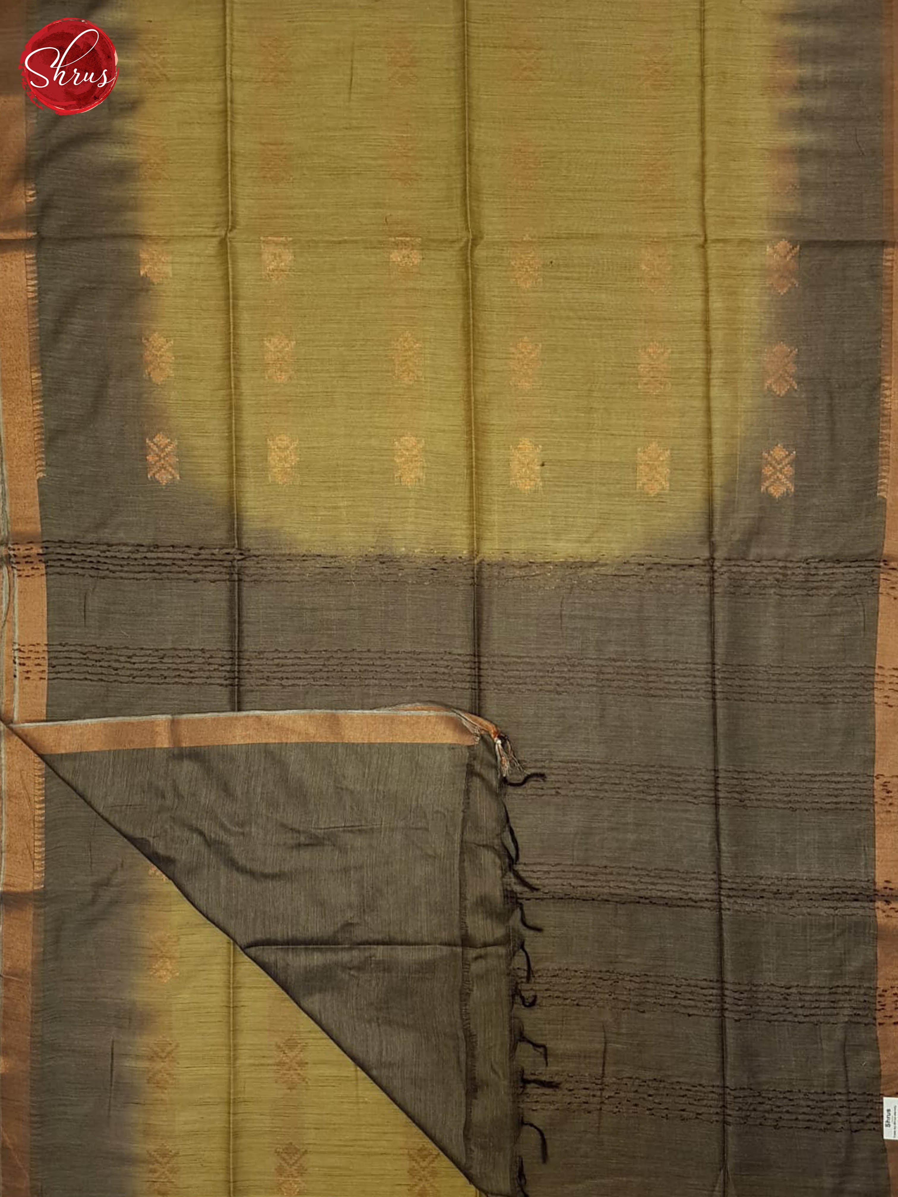Elachi Green & Brown - Semi Tussar Saree - Shop on ShrusEternity.com