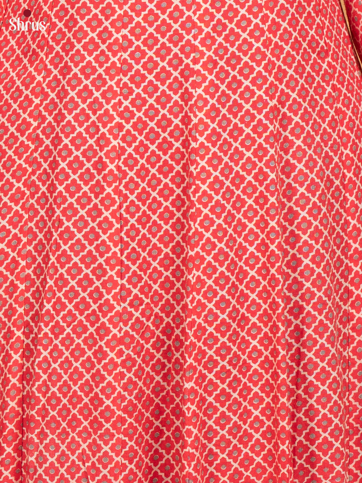 Pink -Printed Anarkali Readymade Kurti - Shop on ShrusEternity.com