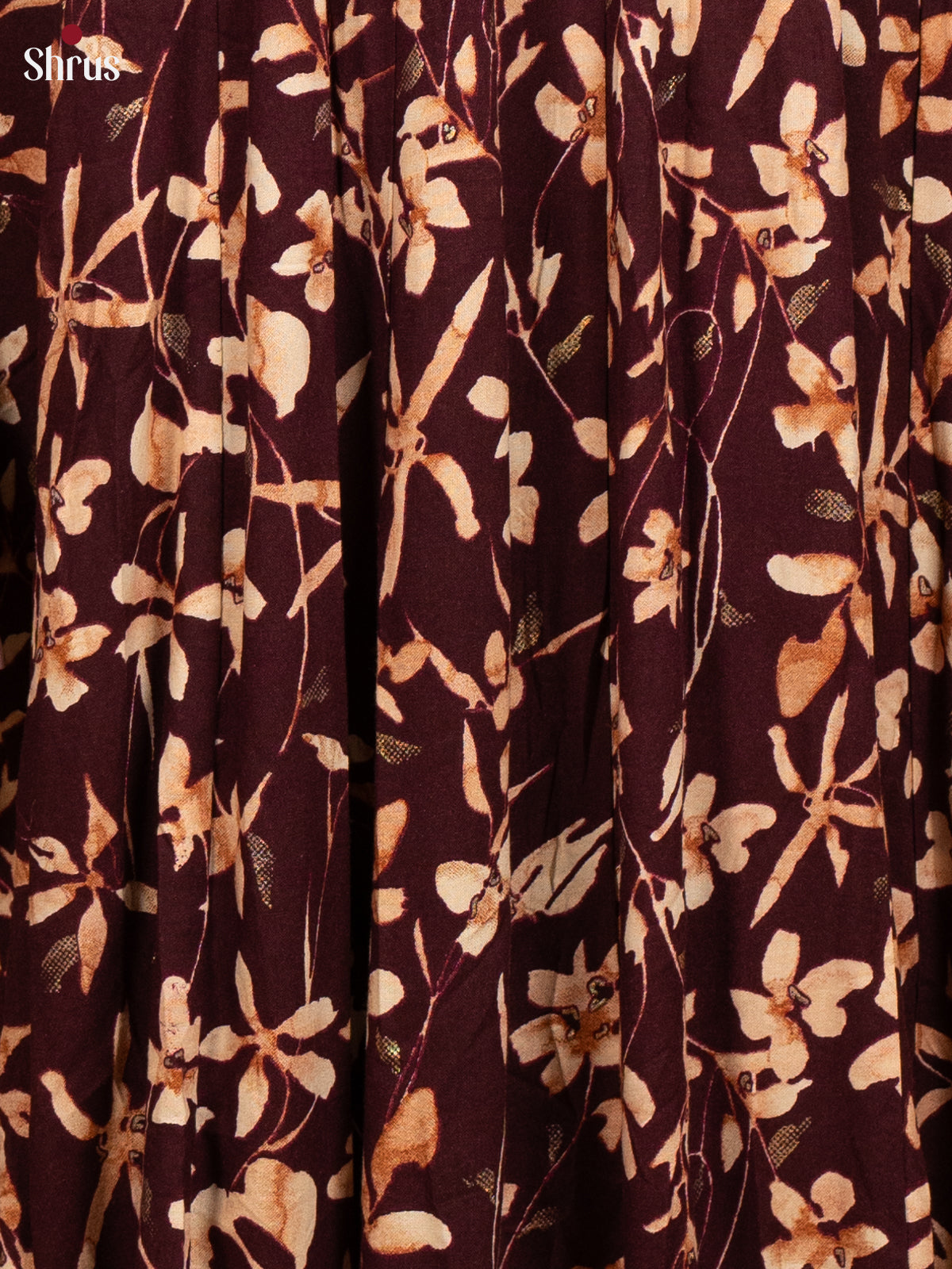 Brown - Rayon Anarkali Readymade Kurti - Shop on ShrusEternity.com