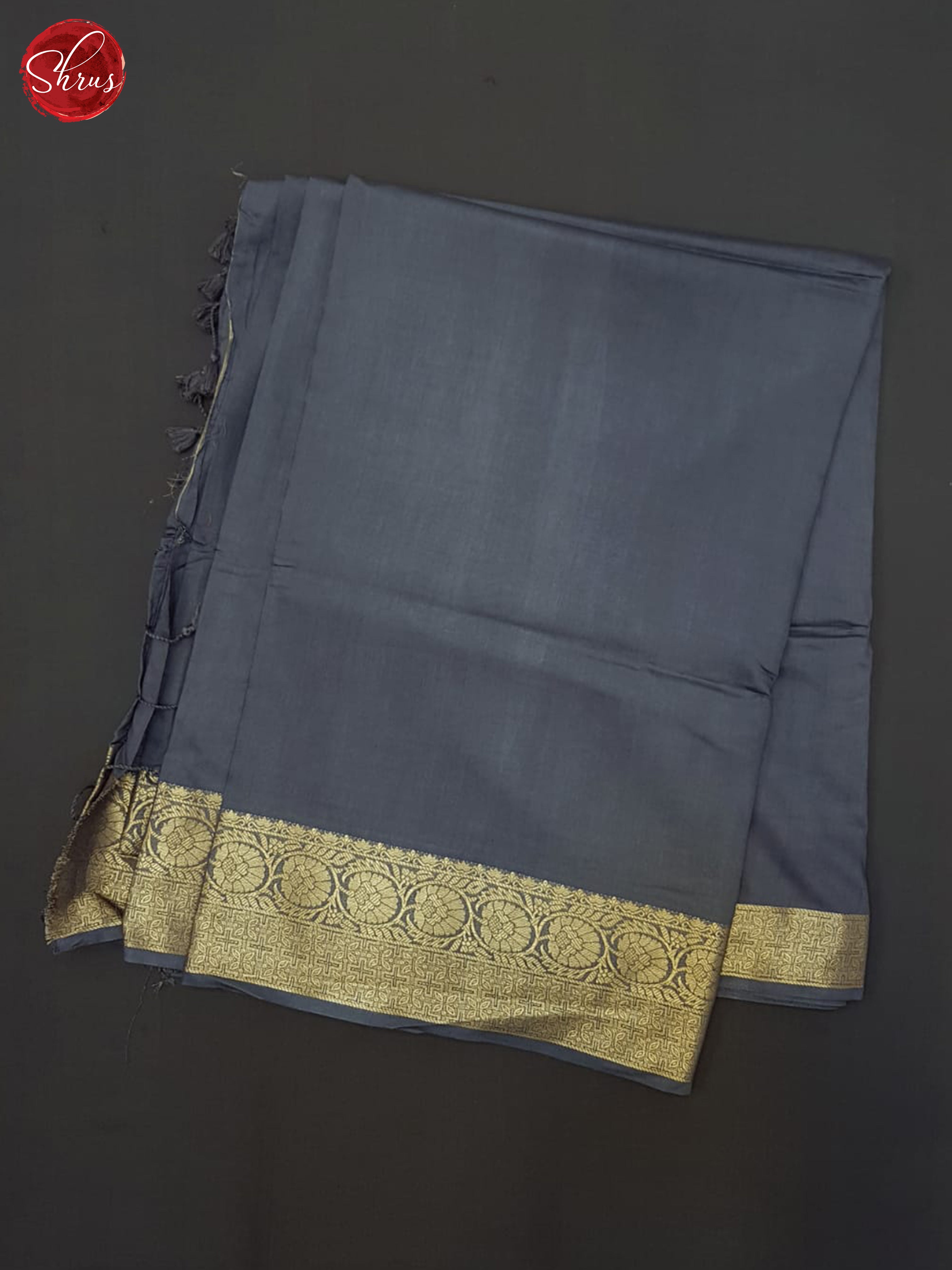 Grey(Single Tone)- Semi Crepe Saree - Shop on ShrusEternity.com