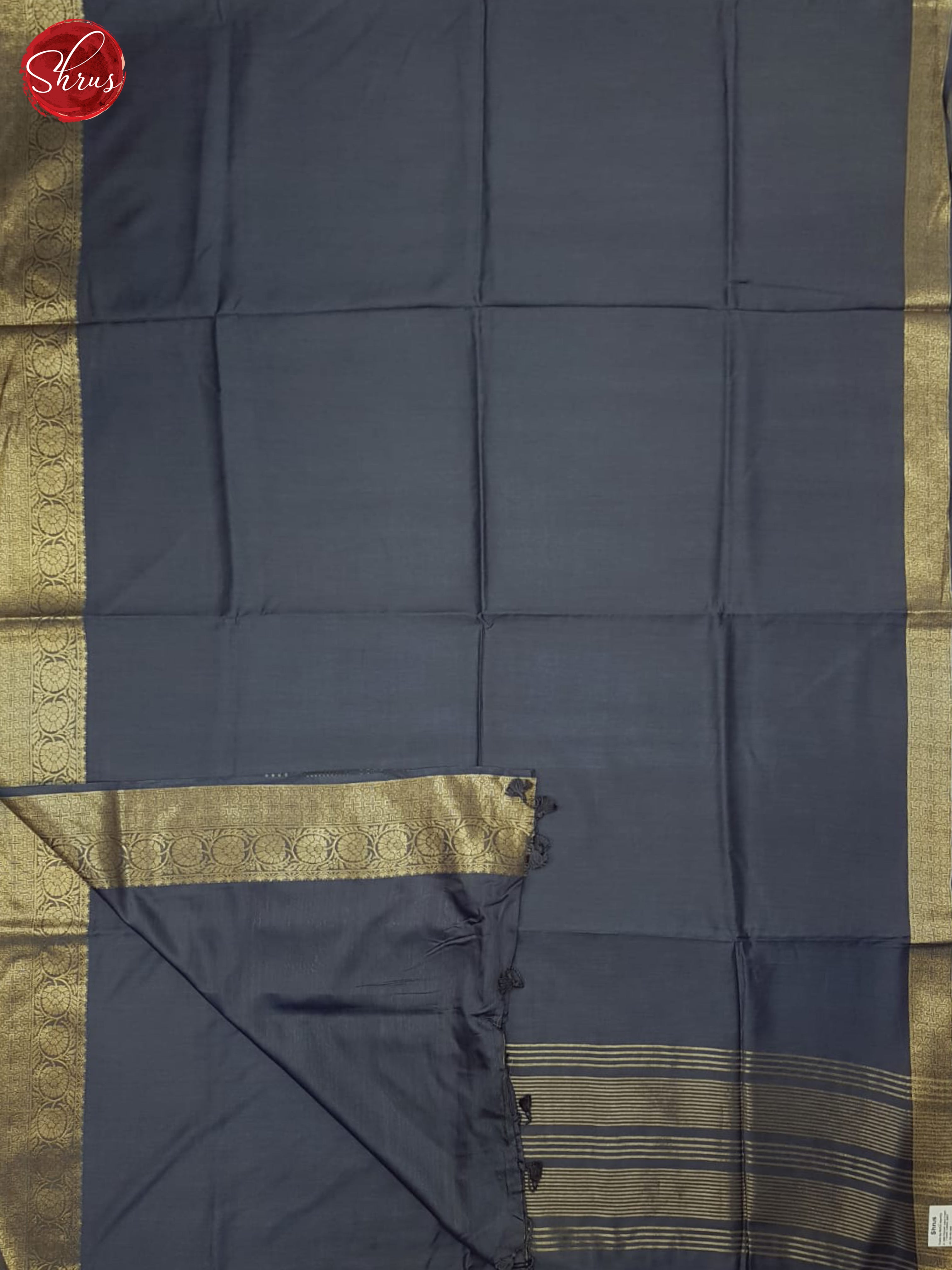 Grey(Single Tone)- Semi Crepe Saree - Shop on ShrusEternity.com