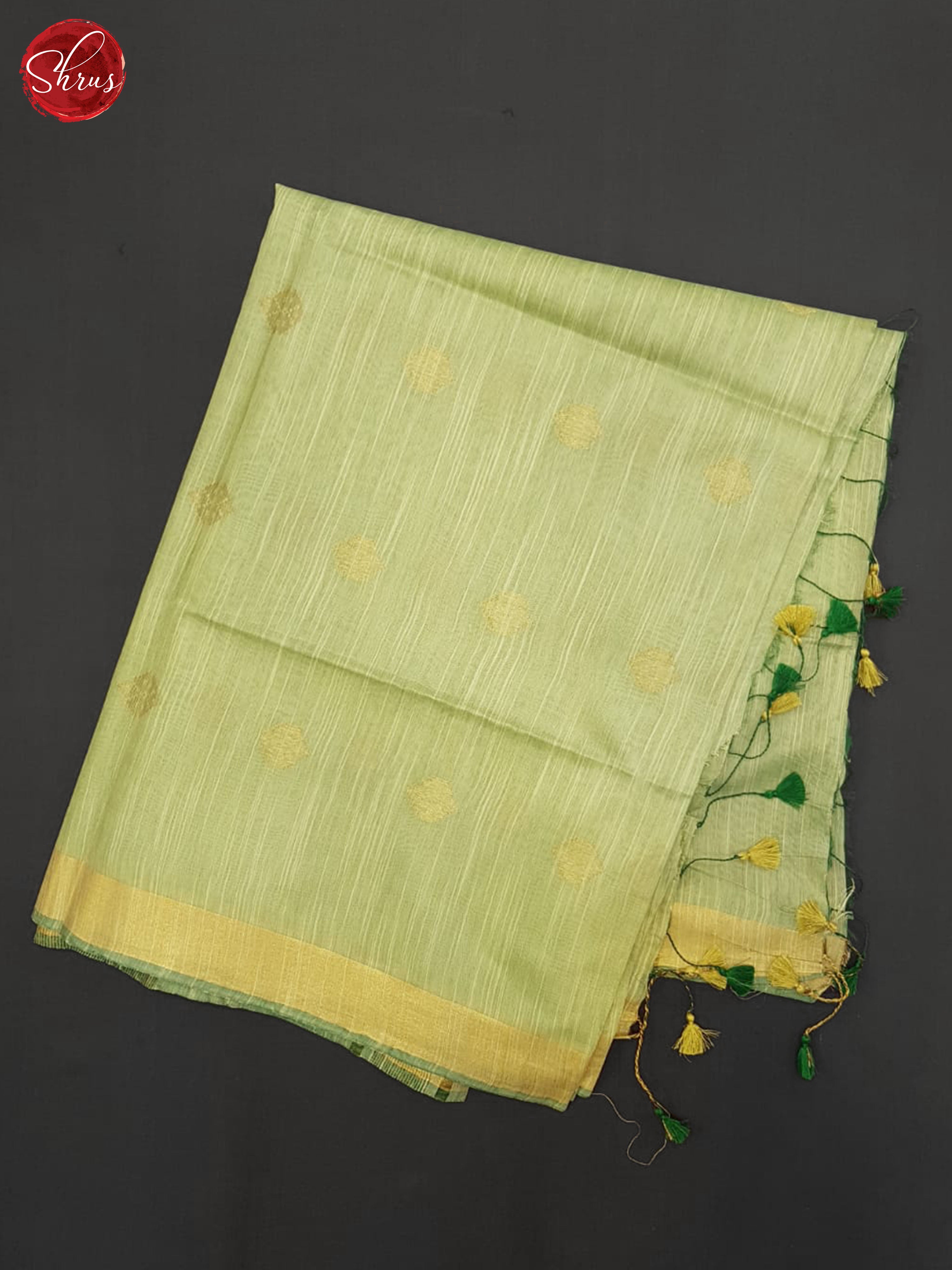 Green(SIngle Tone) - Semi Tussar Saree - Shop on ShrusEternity.com