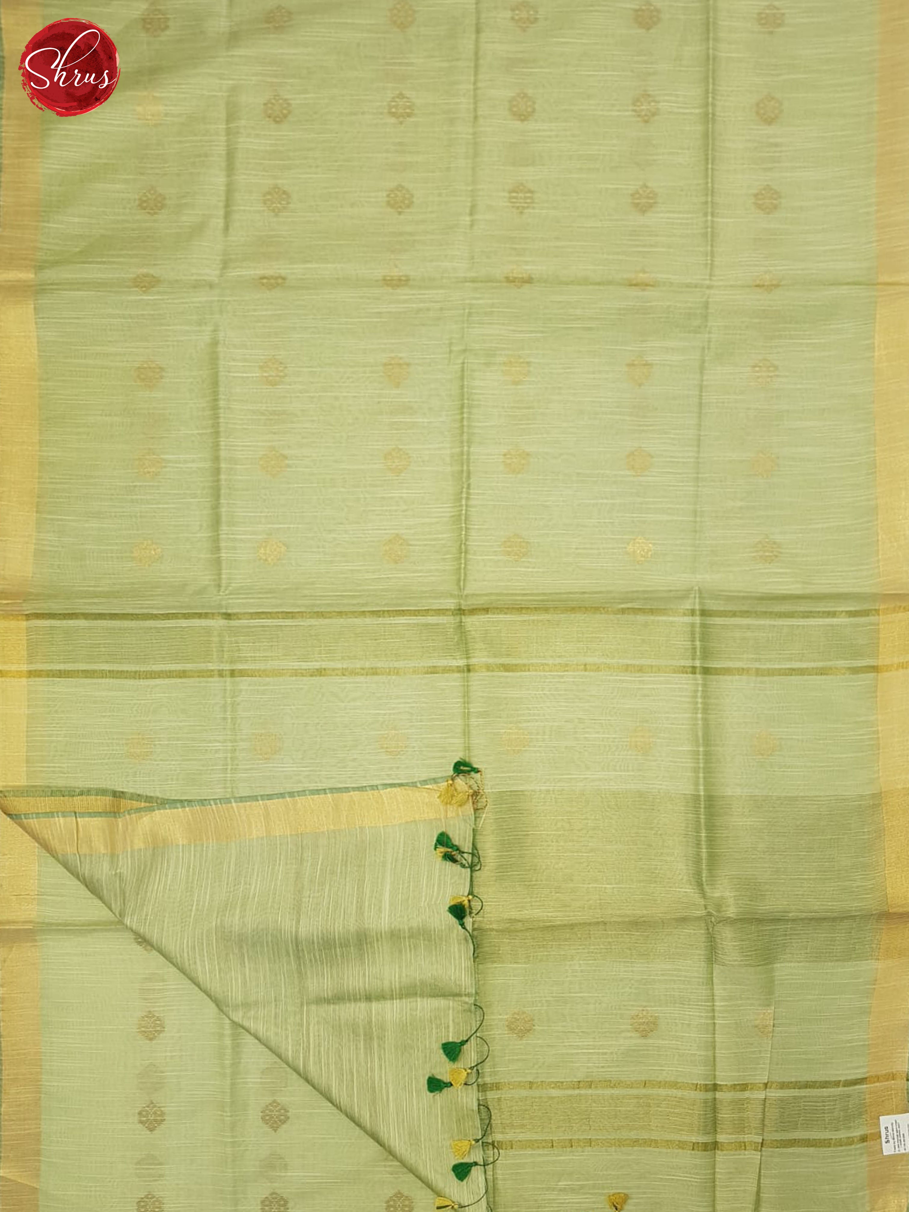 Green(SIngle Tone) - Semi Tussar Saree - Shop on ShrusEternity.com