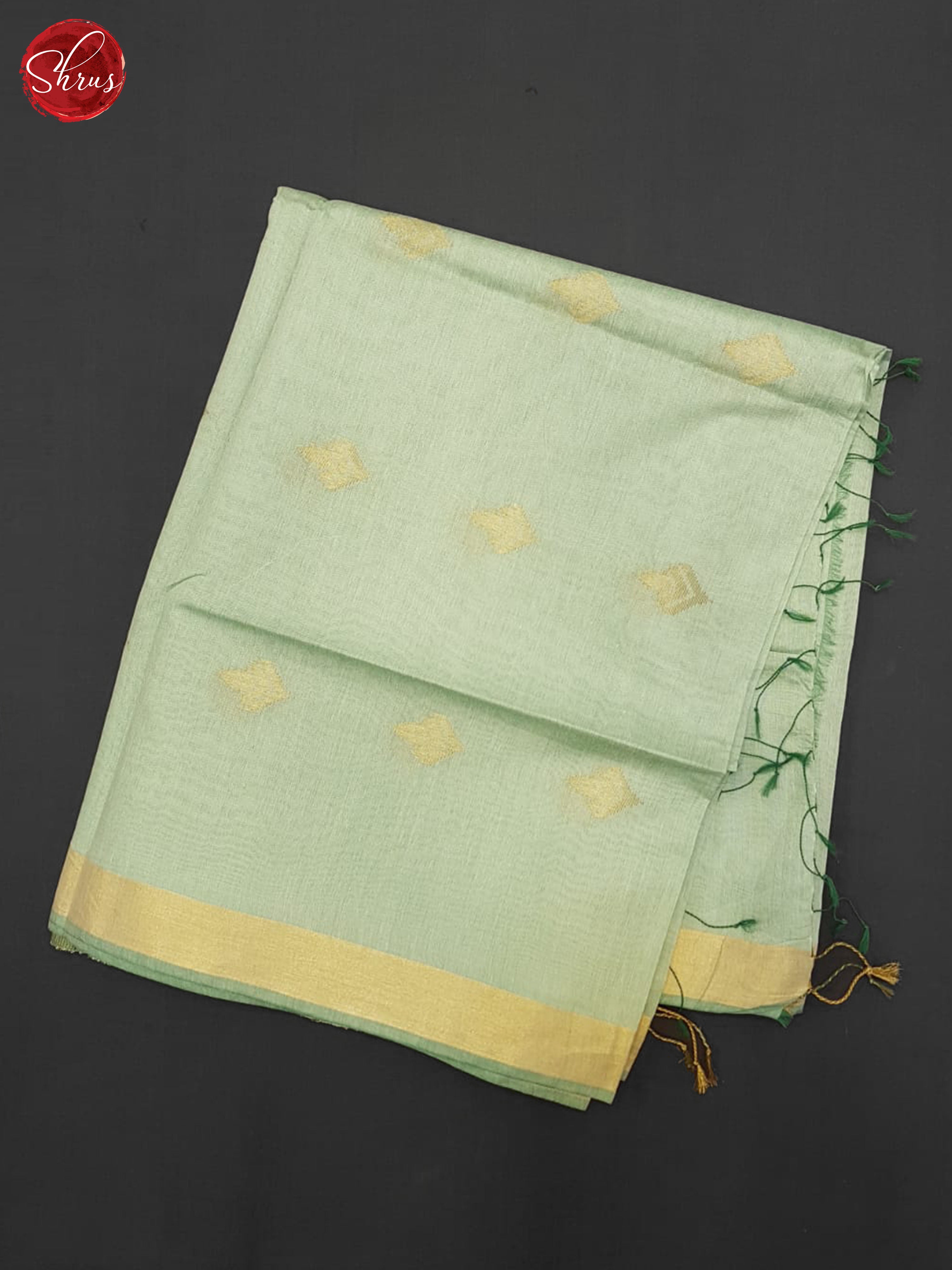 Aqua Green(Single Tone) - Semi Tussar Saree - Shop on ShrusEternity.com