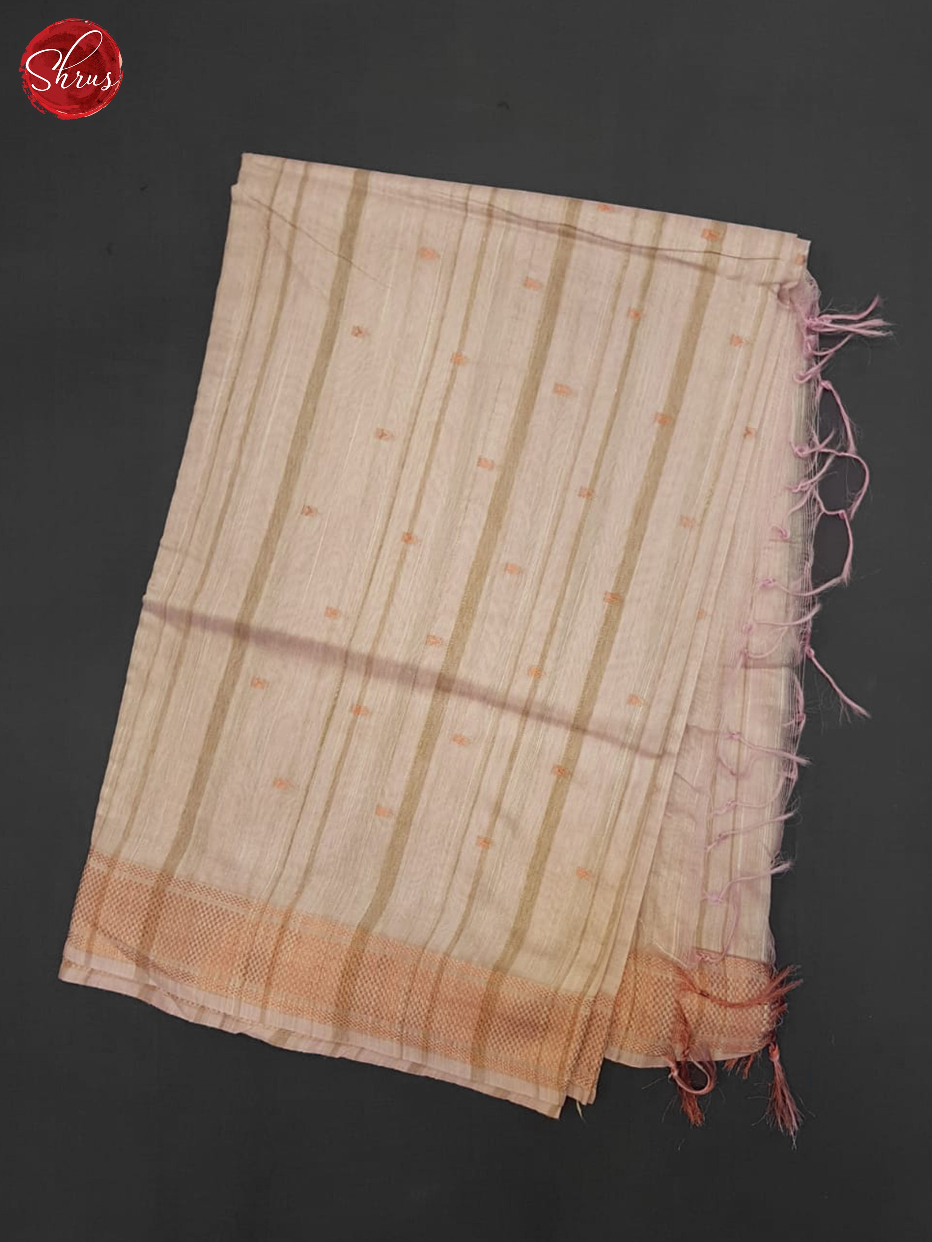 Light Pink(Single Tone) - Semi Tussar Saree - Shop on ShrusEternity.com