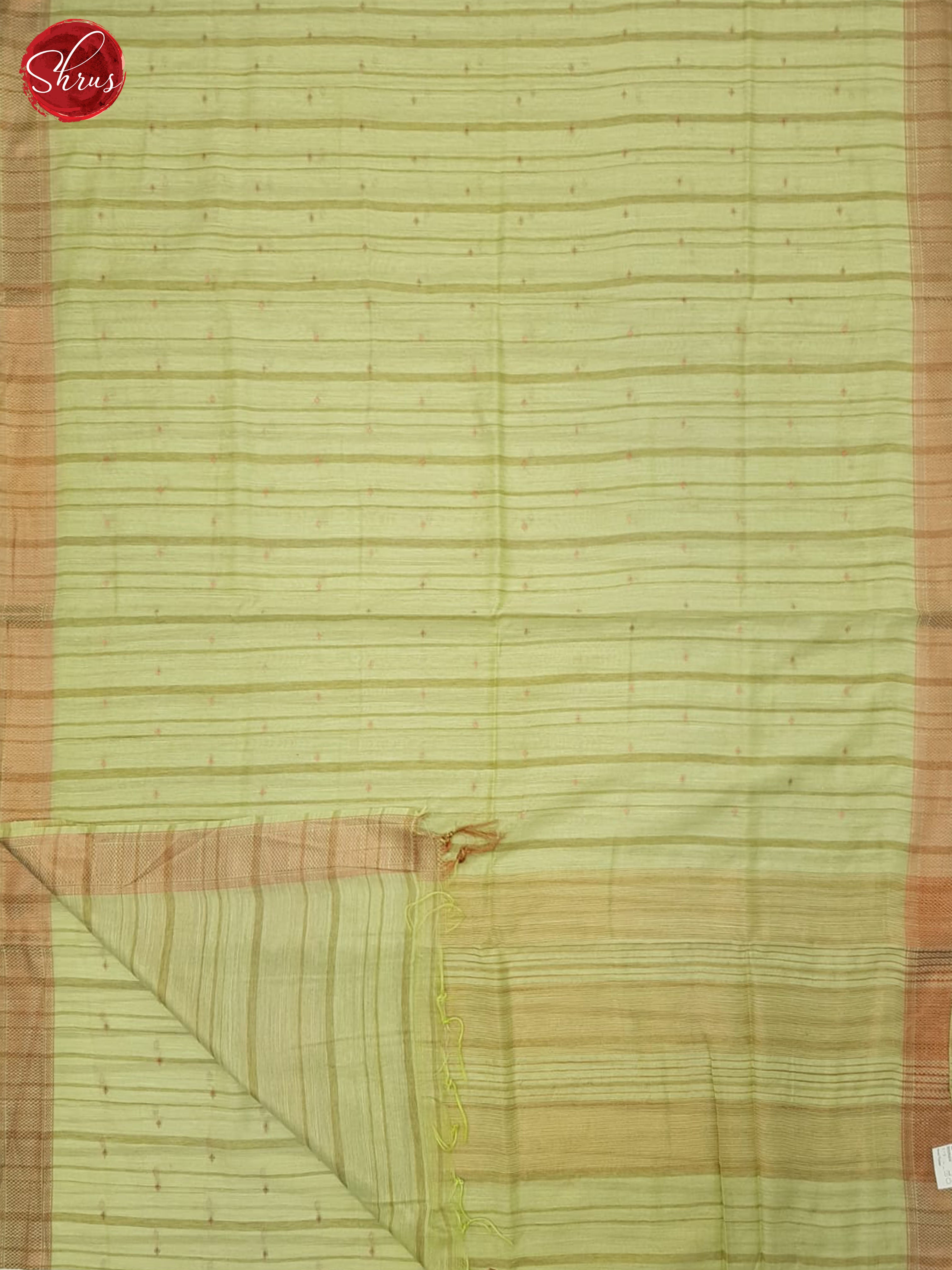 Green(Single Tone) - Semi Tussar Saree - Shop on ShrusEternity.com