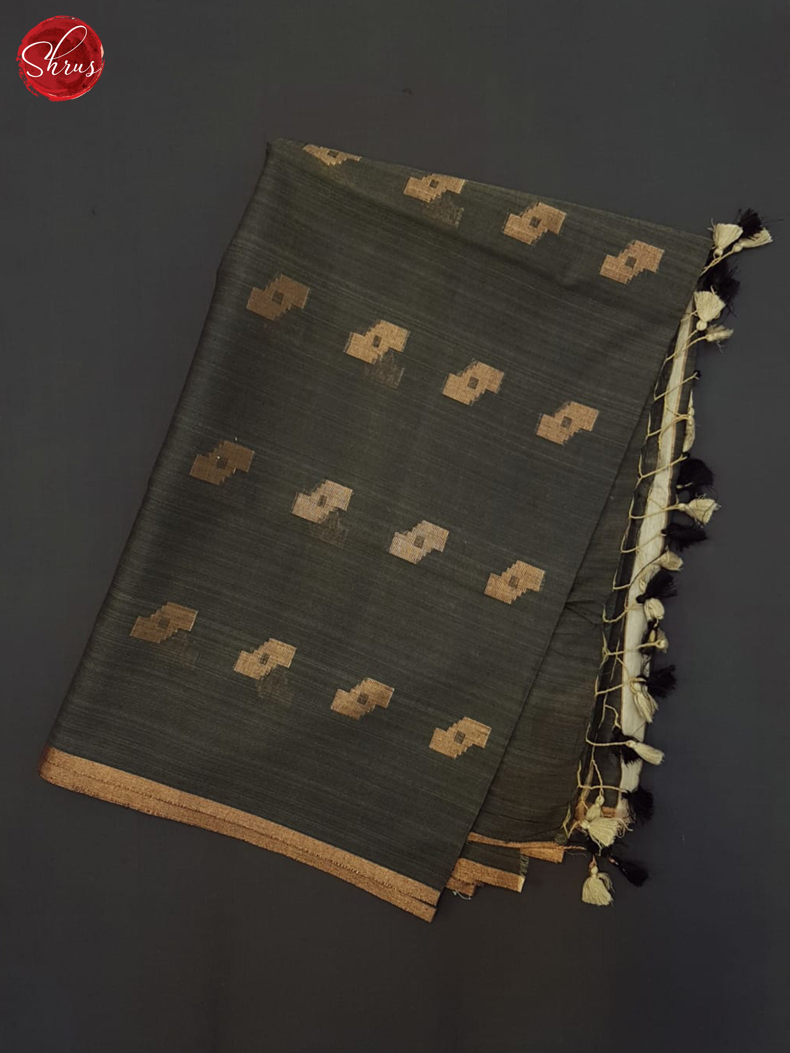 Grey(SIngle tone)- Semi Tussar Saree - Shop on ShrusEternity.com