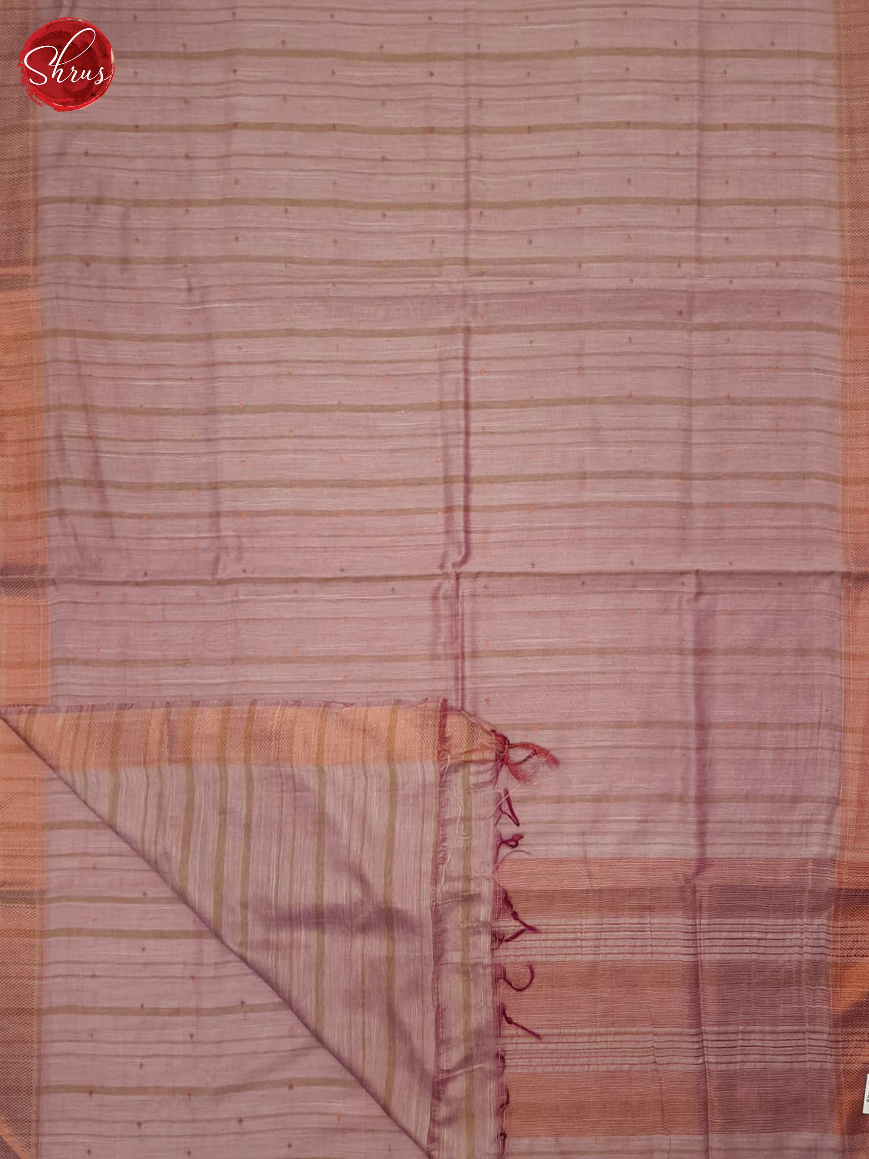 Mild Lavender(Single Tone)- Semi Tussar Saree - Shop on ShrusEternity.com