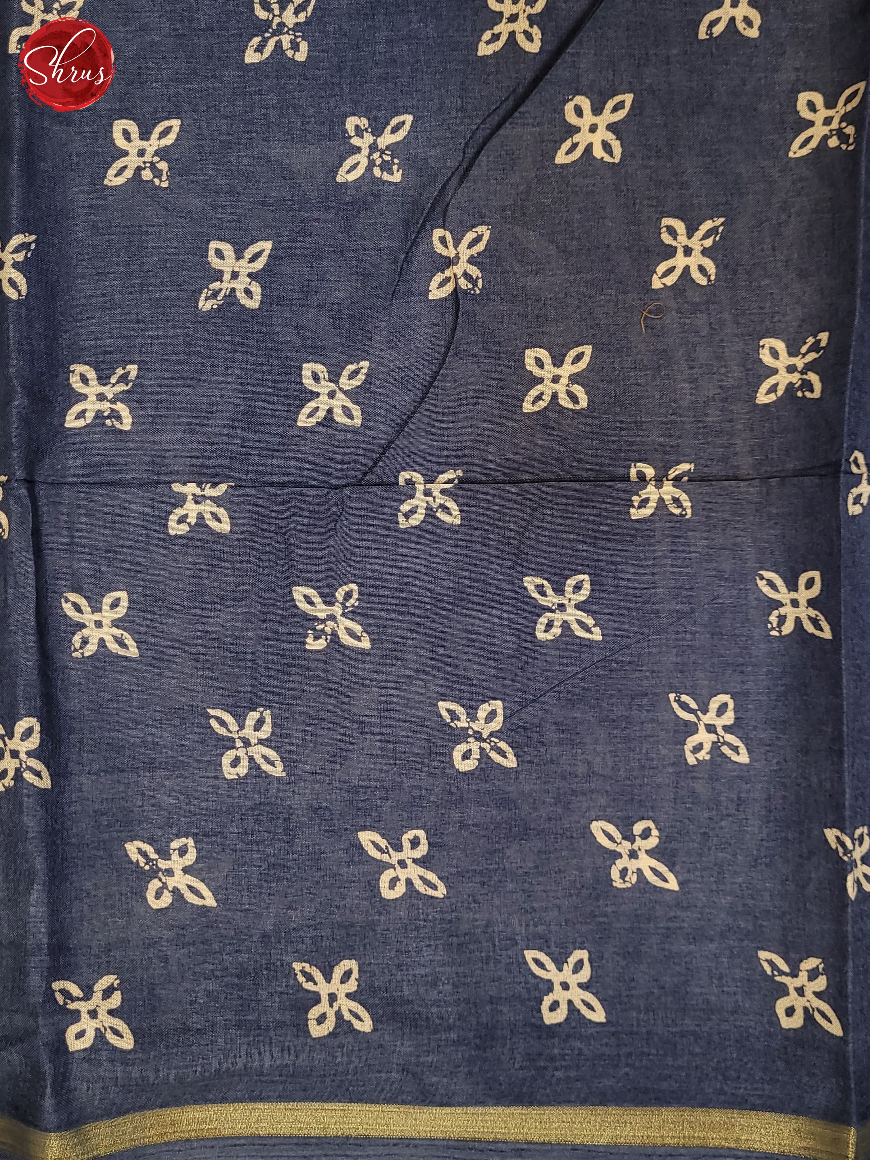 Blue(Single Tone)- Semi Crepe Saree - Shop on ShrusEternity.com