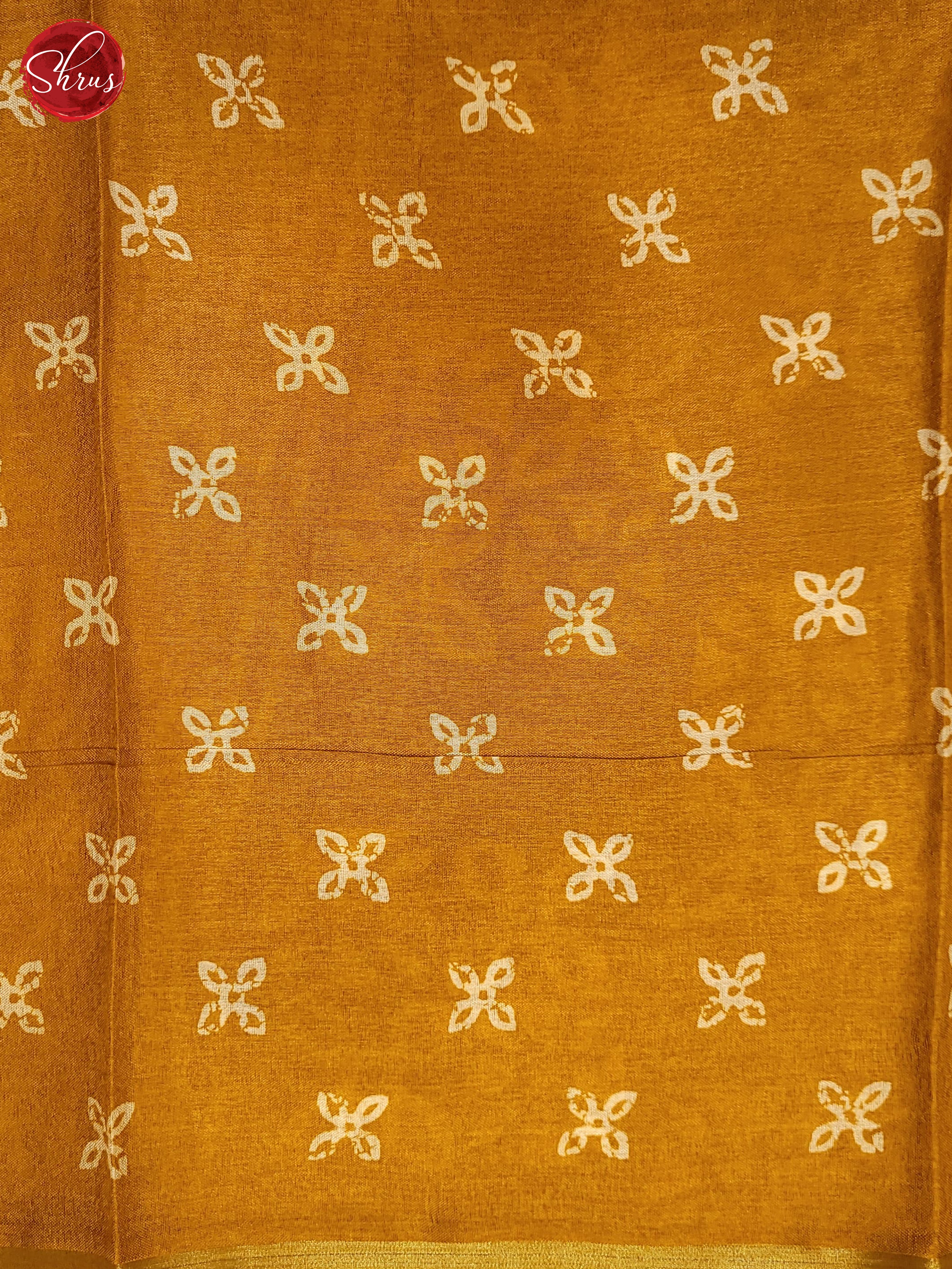 Yellow(Single Tone) - Semi Crepe Saree - Shop on ShrusEternity.com