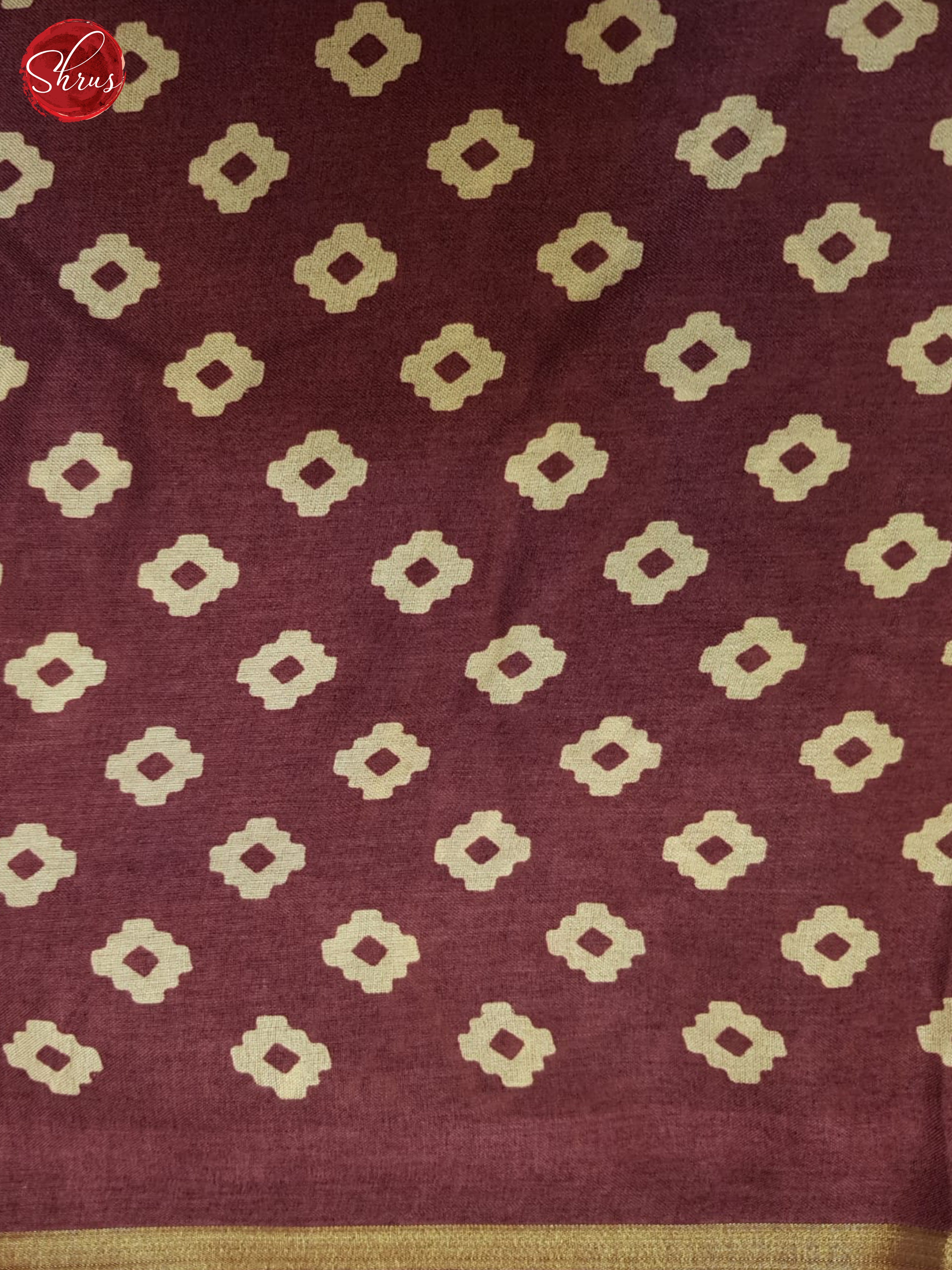 Dusty Wine(Single Tone) - Semi Crepe Saree - Shop on ShrusEternity.com